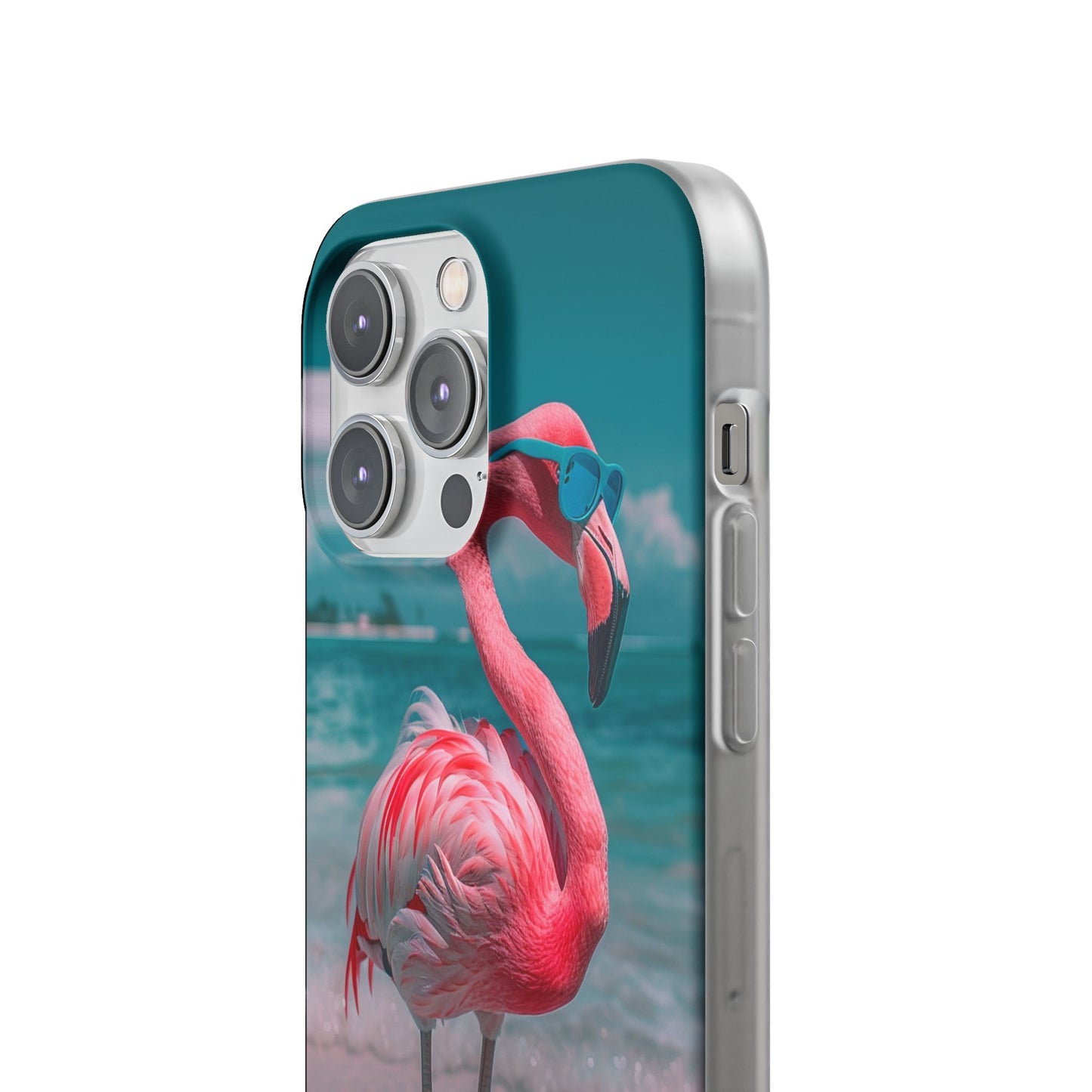 Aruba Beach Flamingo iPhone & Samsung Flexi Cases