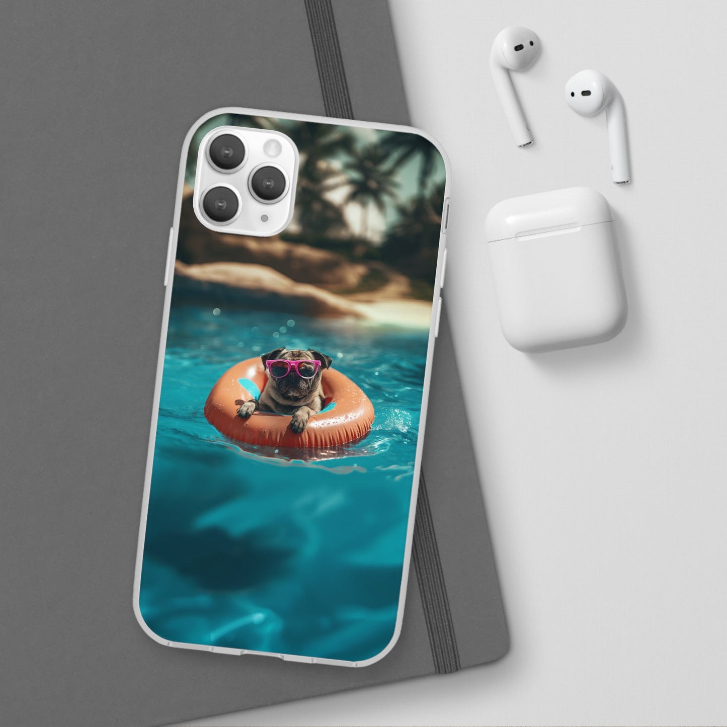 Pug Summer iPhone & Samsung Flexi Cases