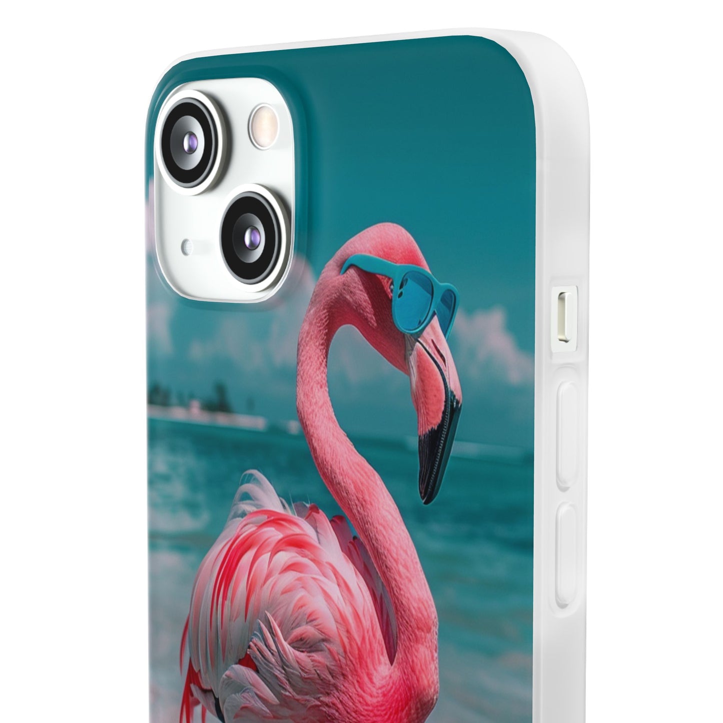 Aruba Beach Flamingo iPhone & Samsung Flexi Cases