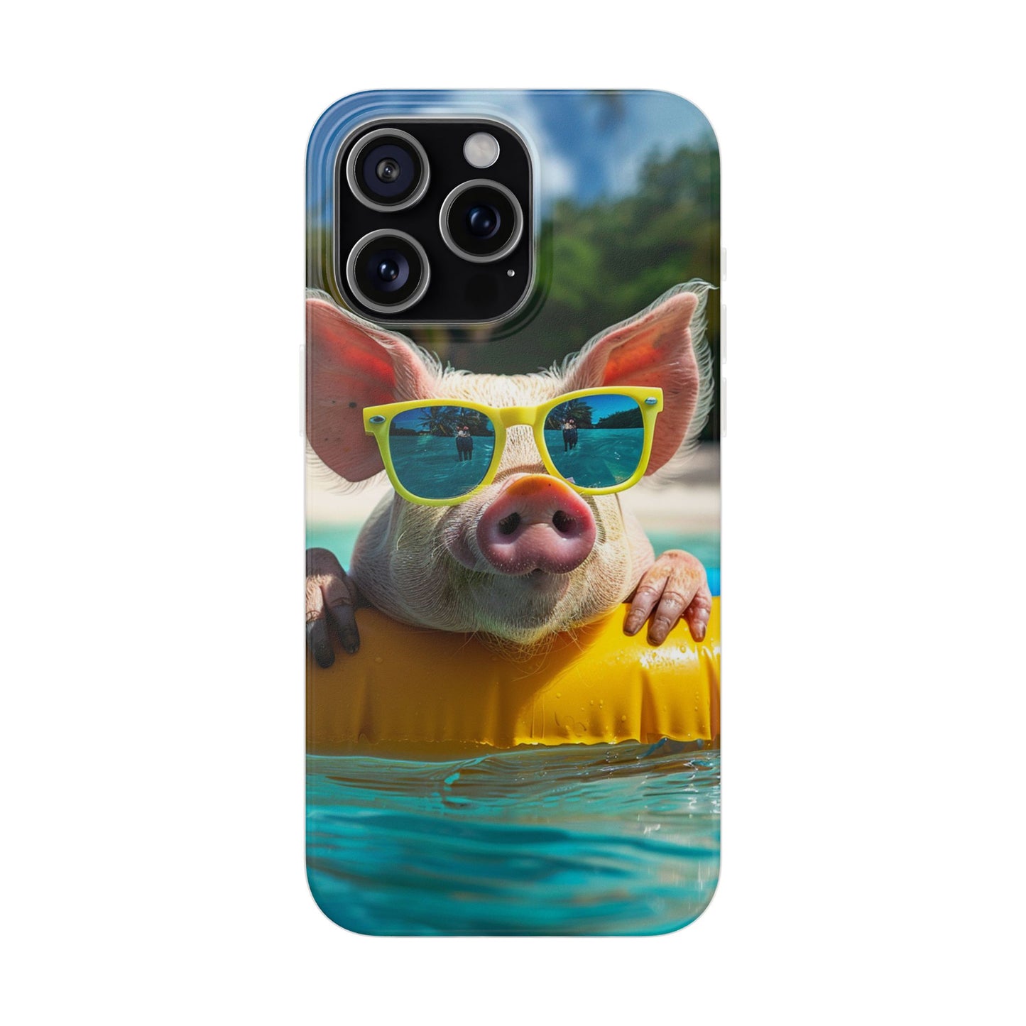 Aruba Summer Beach Pig iPhone & Samsung Flexi Cases
