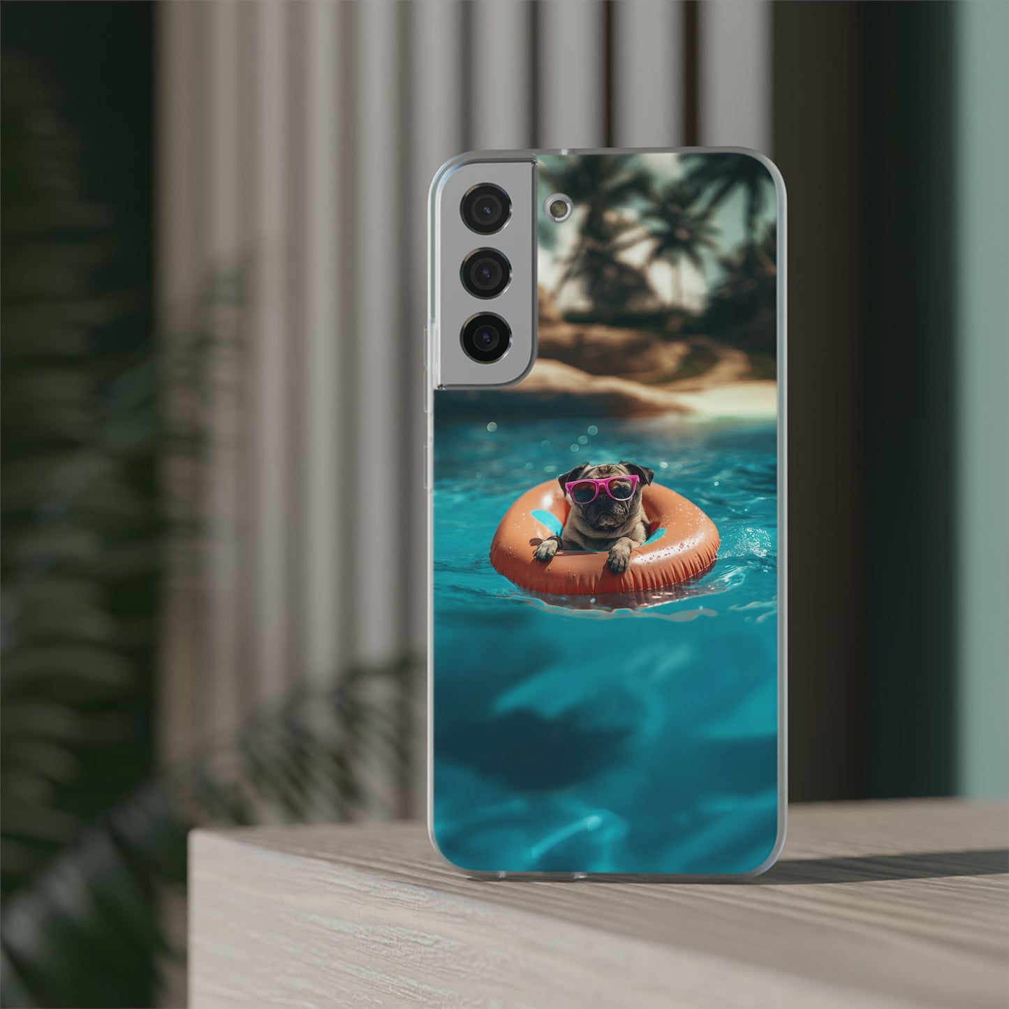Pug Summer iPhone & Samsung Flexi Cases