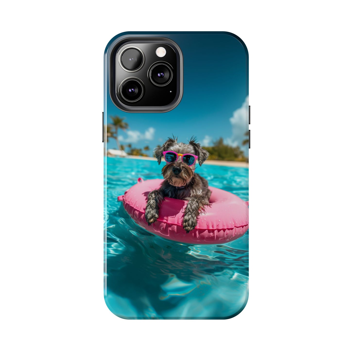 Schnauzer Summer Beach Tough iPhone & Samsung Cases