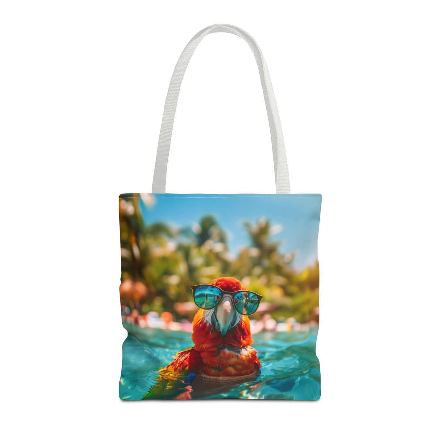 Summer Parrot Beach Tote Bag