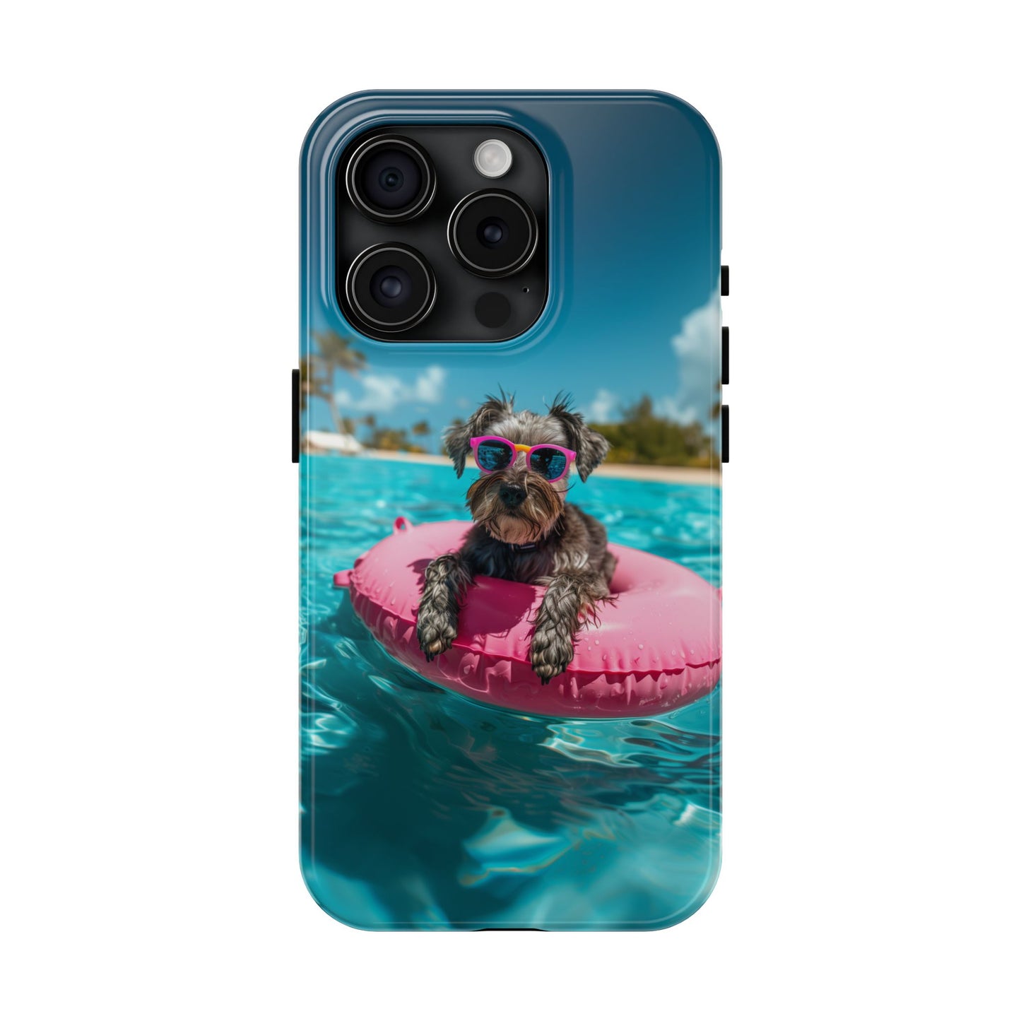Schnauzer Summer Beach Tough iPhone & Samsung Cases