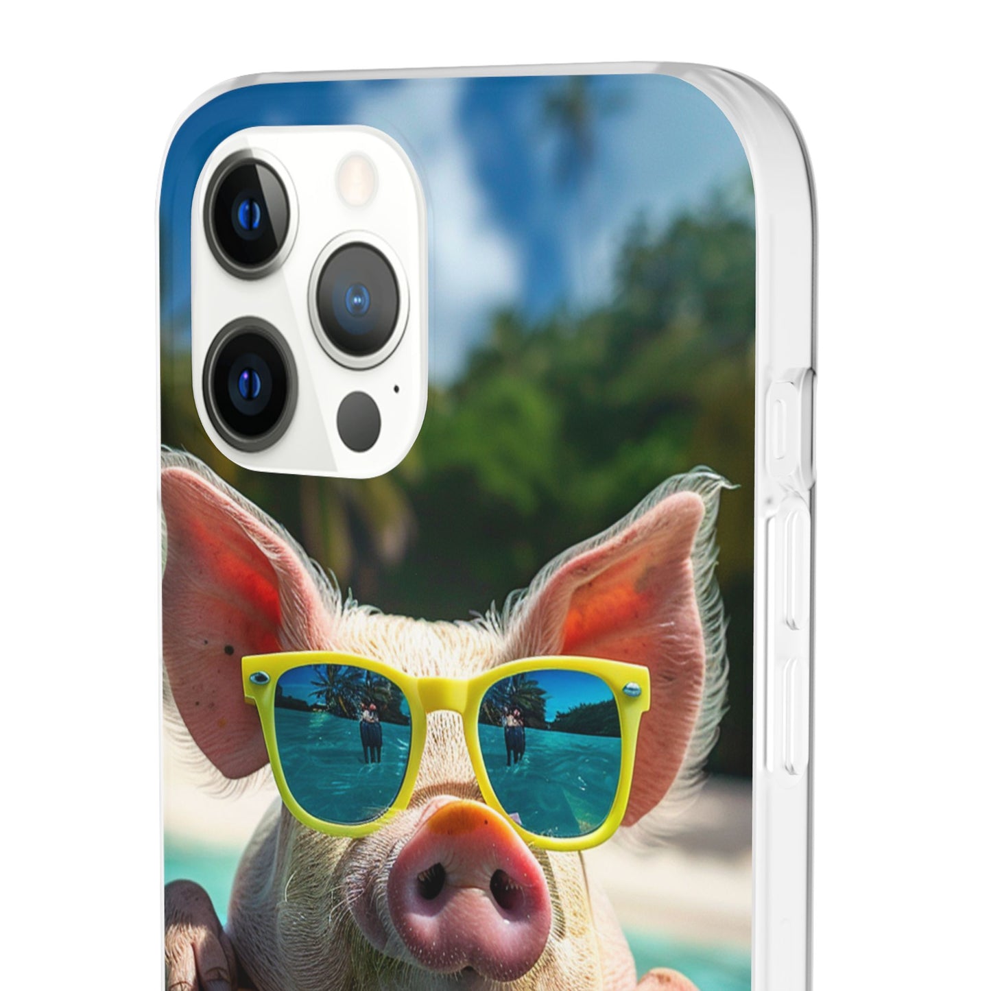 Aruba Summer Beach Pig iPhone & Samsung Flexi Cases