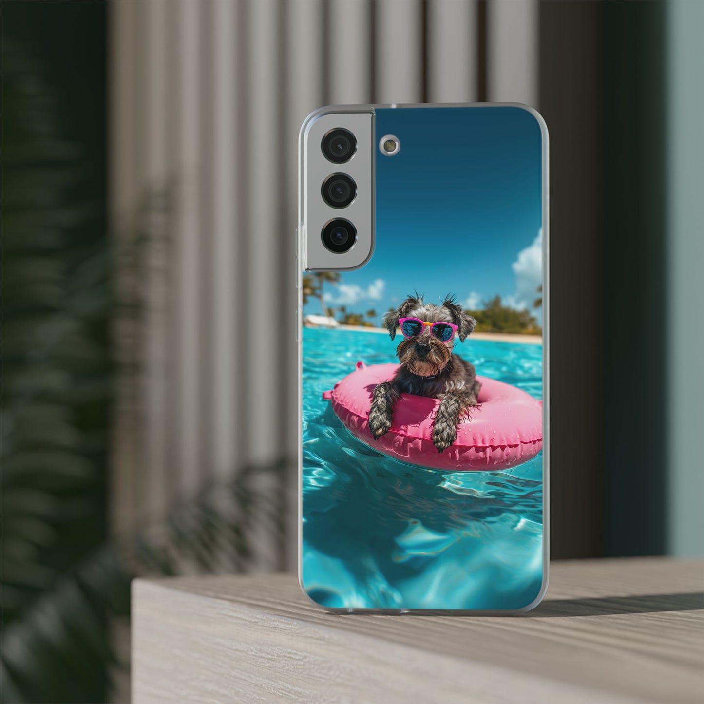 Aruba Schnauzer Summer Beach iPhone & Samsung Flexi Cases