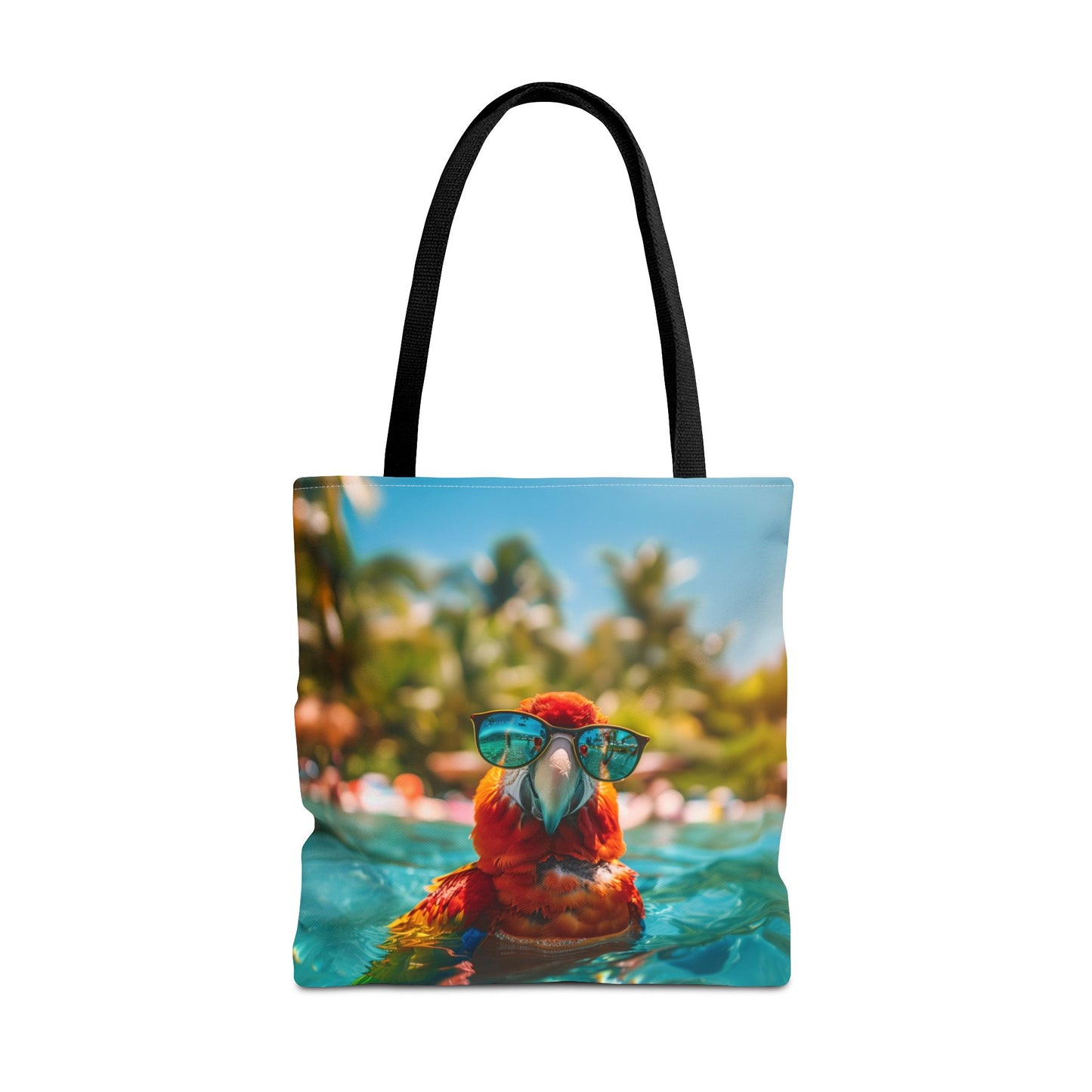 Summer Parrot Beach Tote Bag