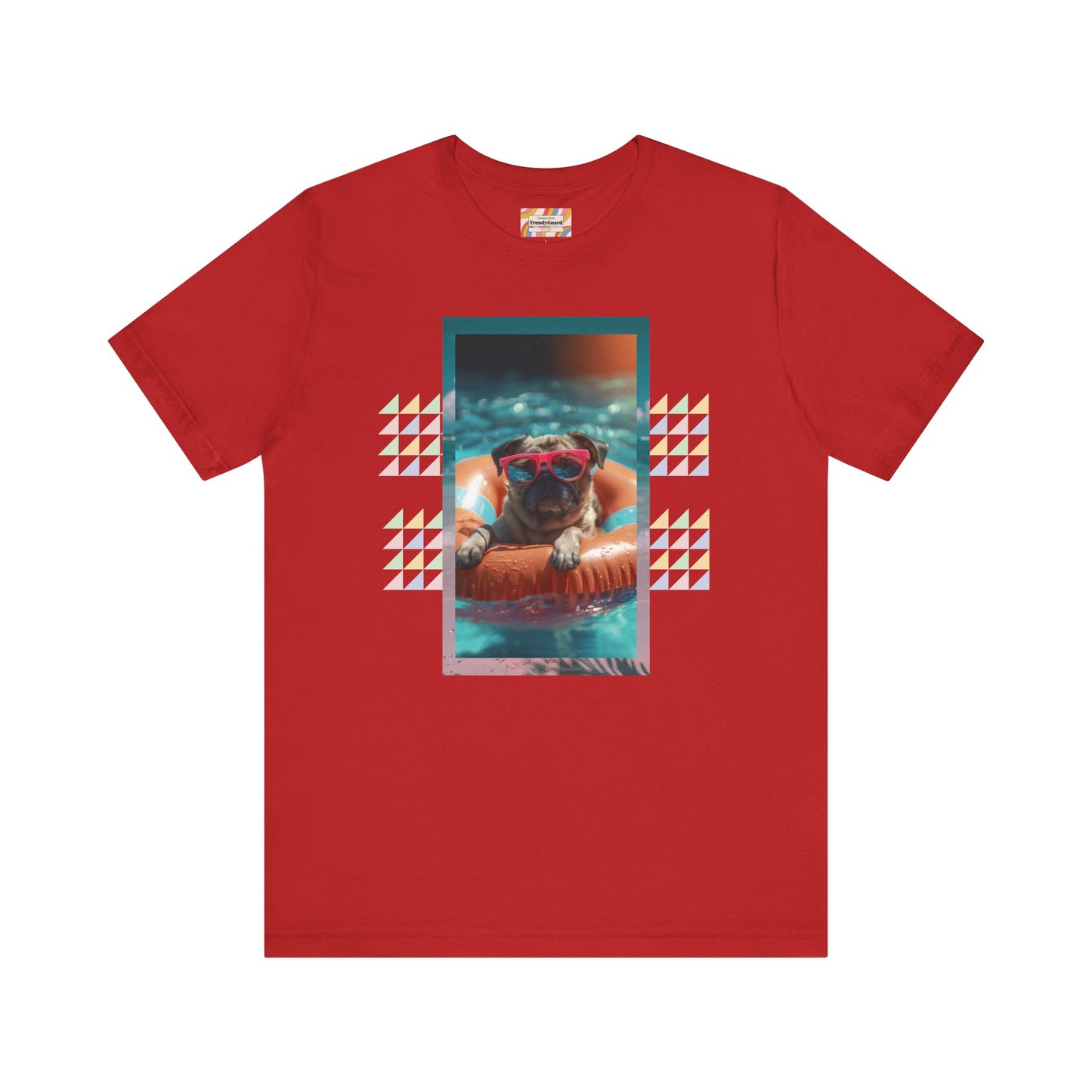 Beach Pug Unisex Short Sleeve Tee