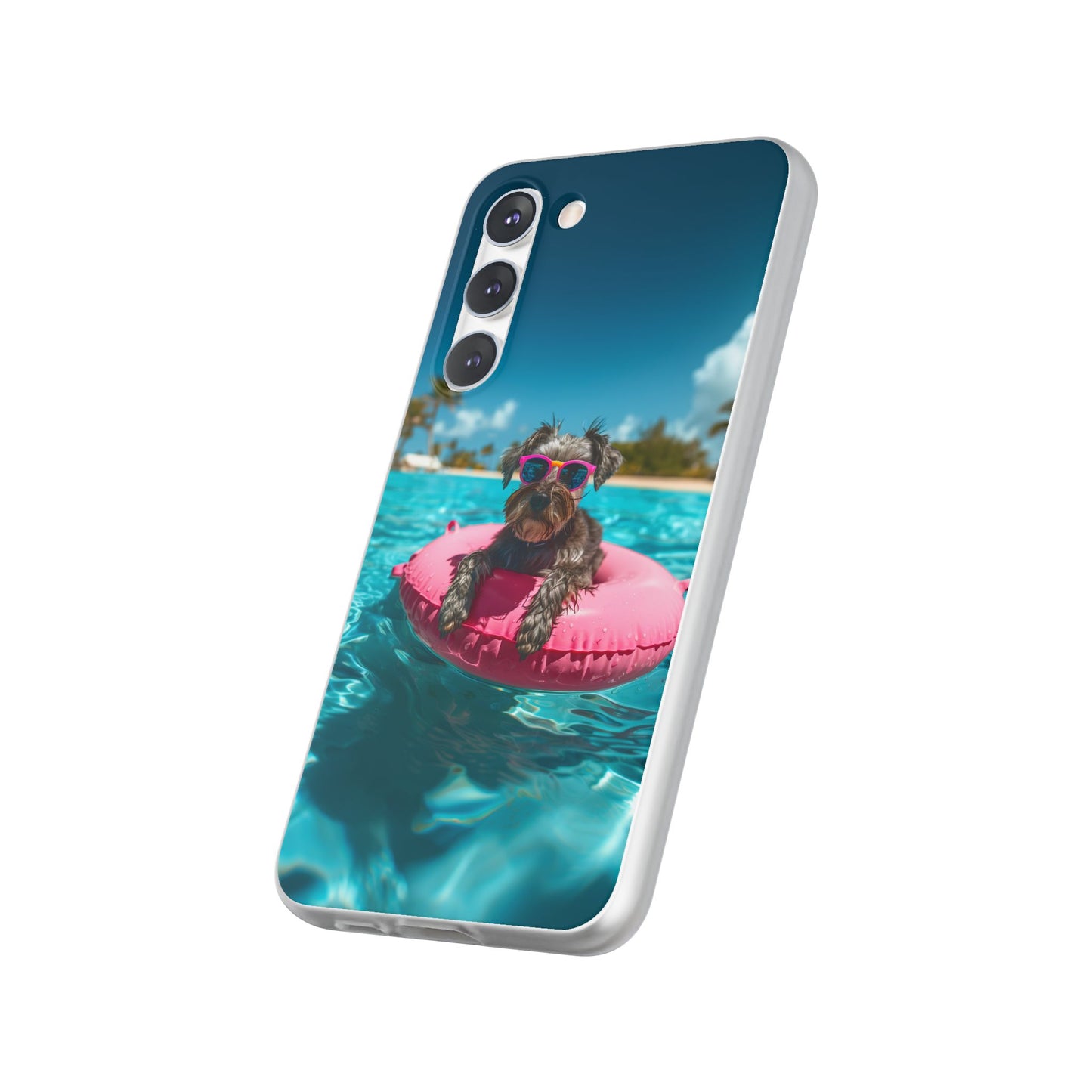 Aruba Schnauzer Summer Beach iPhone & Samsung Flexi Cases