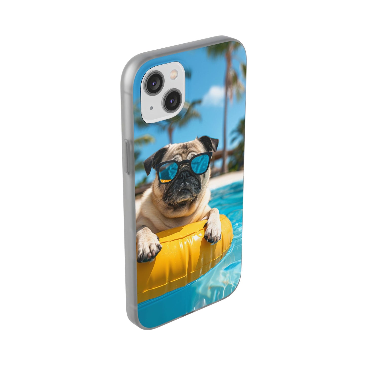 Aruba Pug Summer Option #2 iPhone & Samsung Flexi Cases