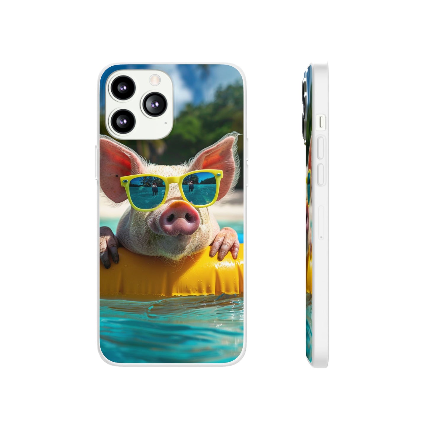 Aruba Summer Beach Pig iPhone & Samsung Flexi Cases