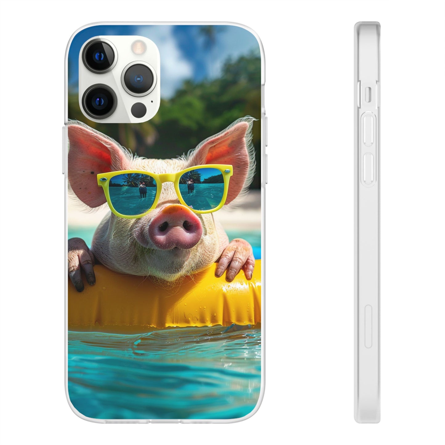 Aruba Summer Beach Pig iPhone & Samsung Flexi Cases