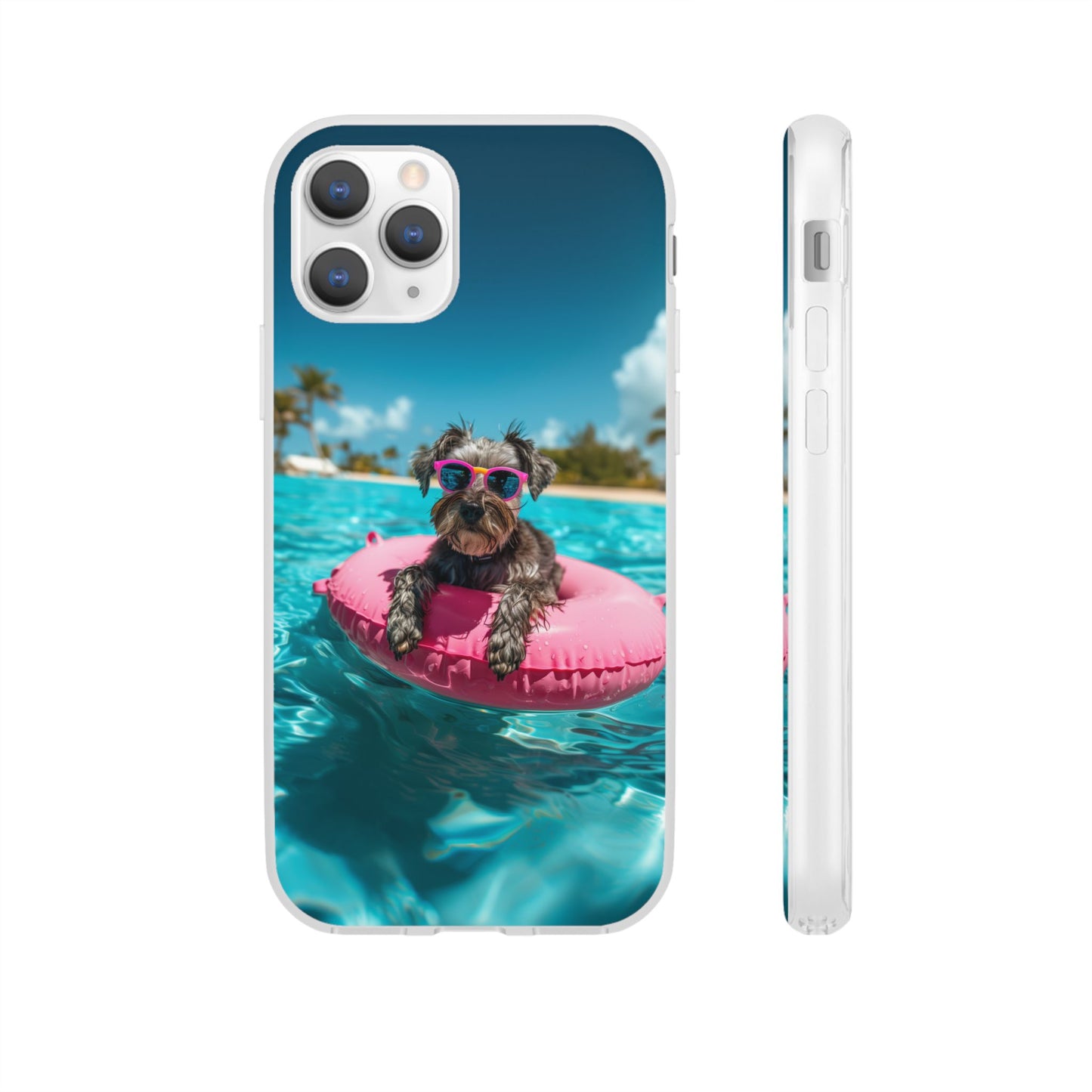 Aruba Schnauzer Summer Beach iPhone & Samsung Flexi Cases