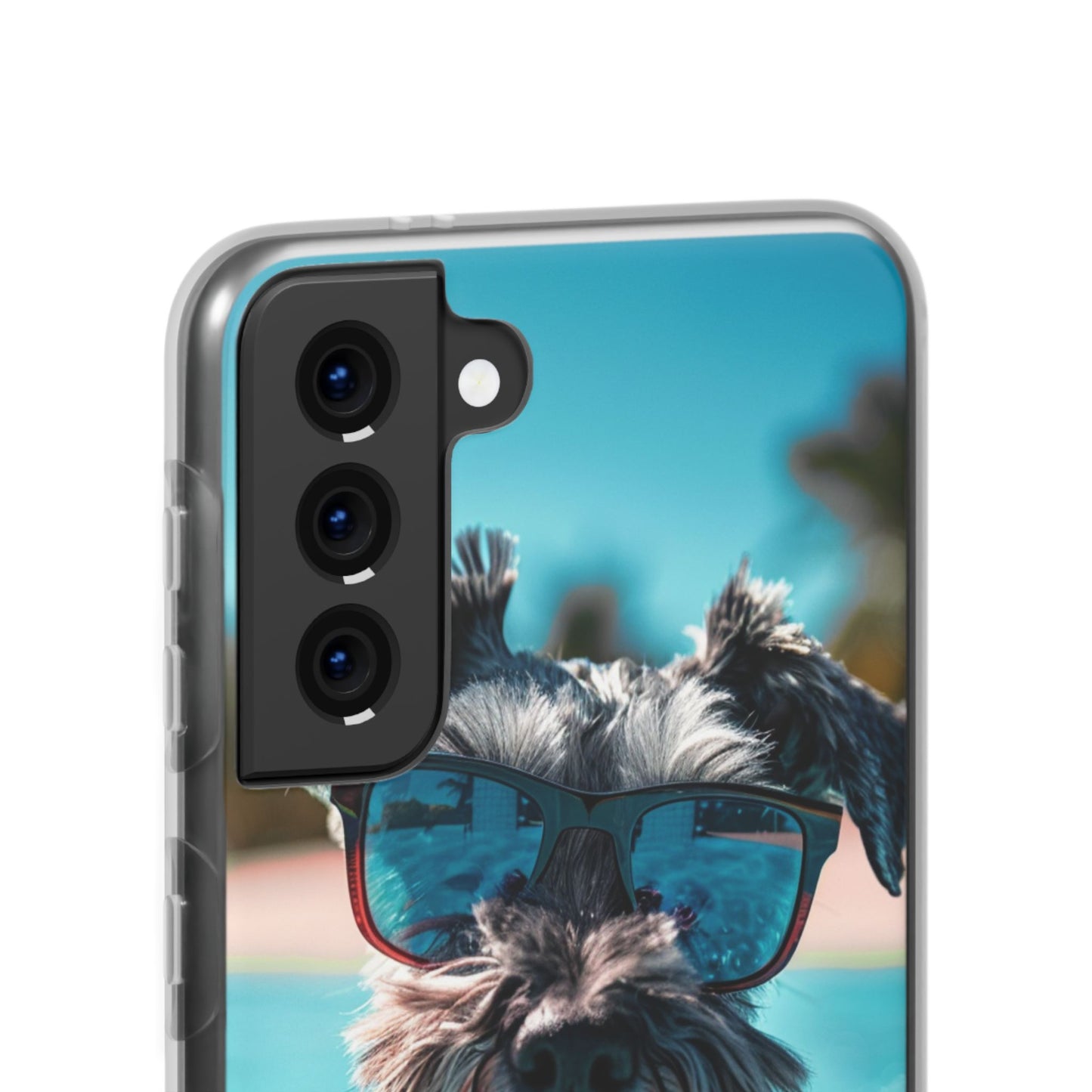 Aruba Schnauzer Option #2 Summer Beach iPhone & Samsung Flexi Cases