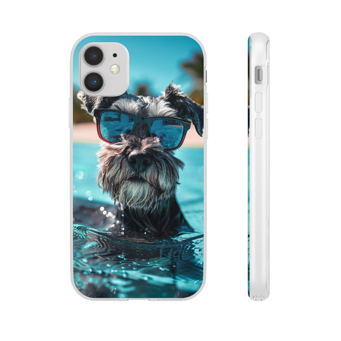 Aruba Schnauzer Option #2 Summer Beach iPhone & Samsung Flexi Cases