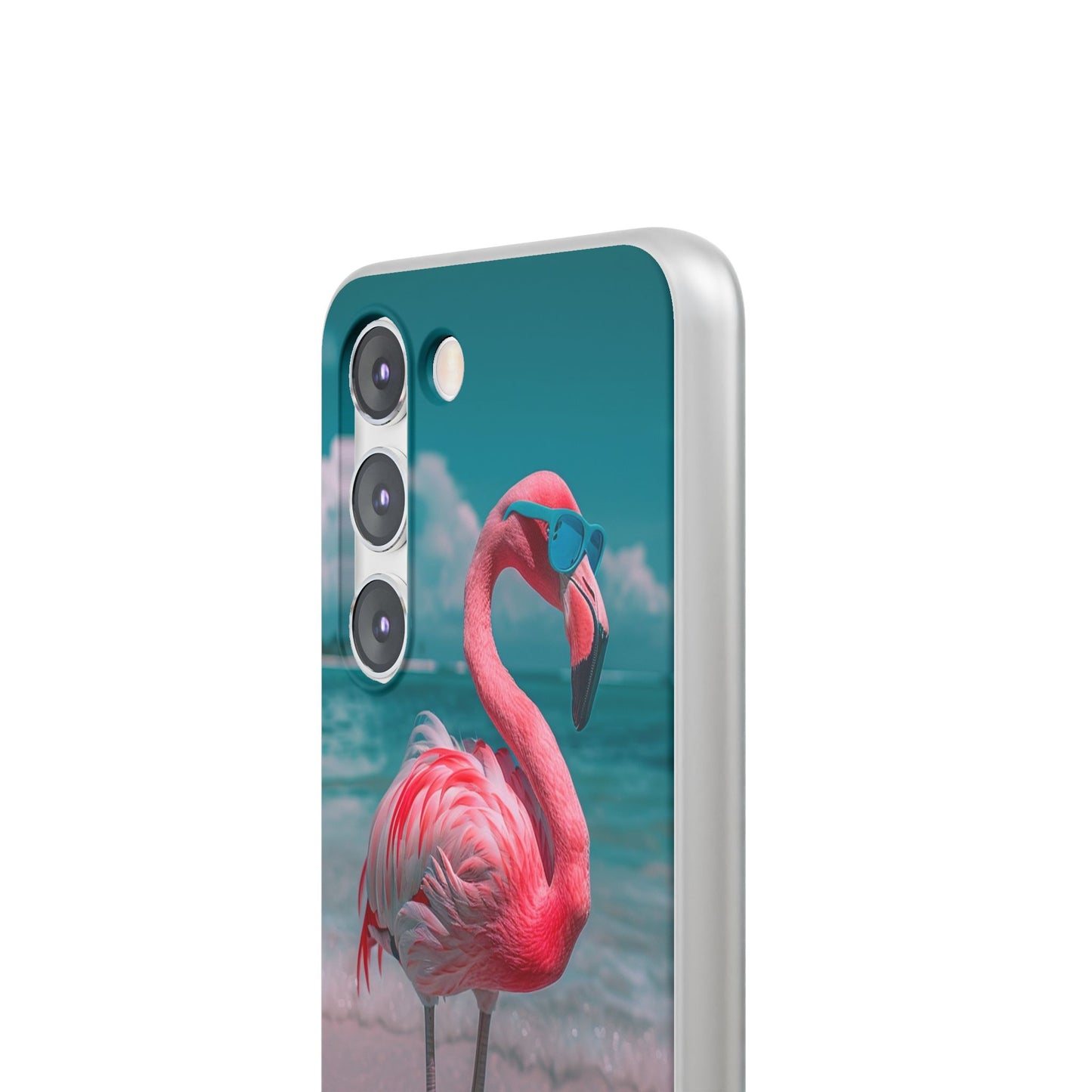 Aruba Beach Flamingo iPhone & Samsung Flexi Cases