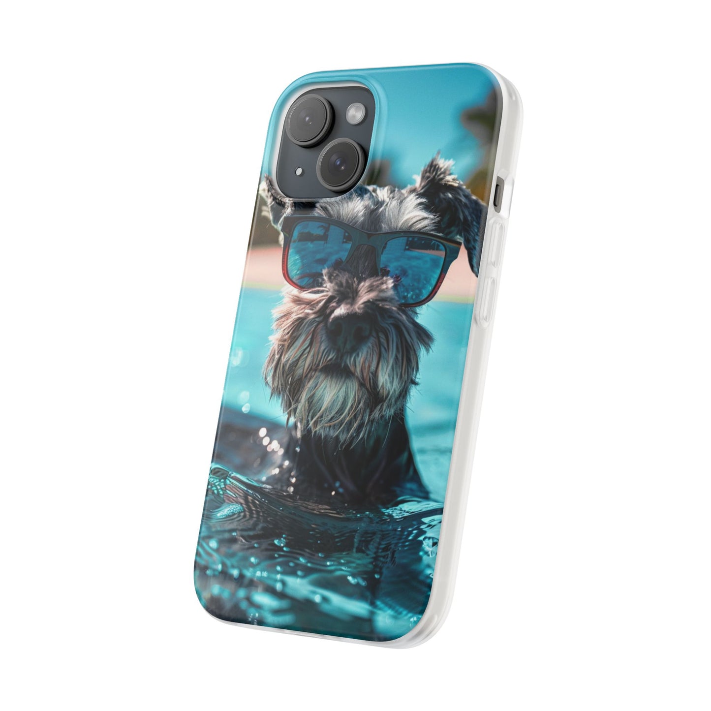 Aruba Schnauzer Option #2 Summer Beach iPhone & Samsung Flexi Cases