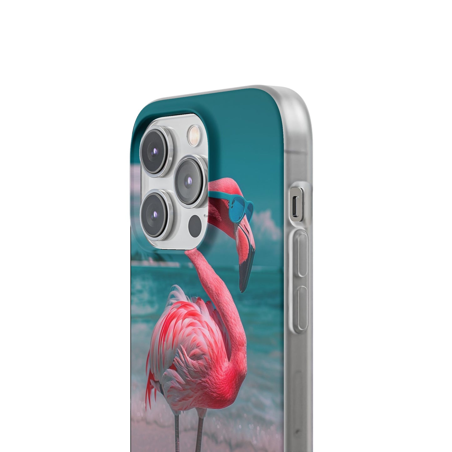 Aruba Beach Flamingo iPhone & Samsung Flexi Cases
