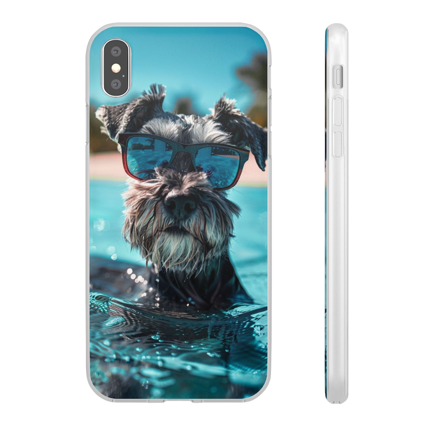 Aruba Schnauzer Option #2 Summer Beach iPhone & Samsung Flexi Cases