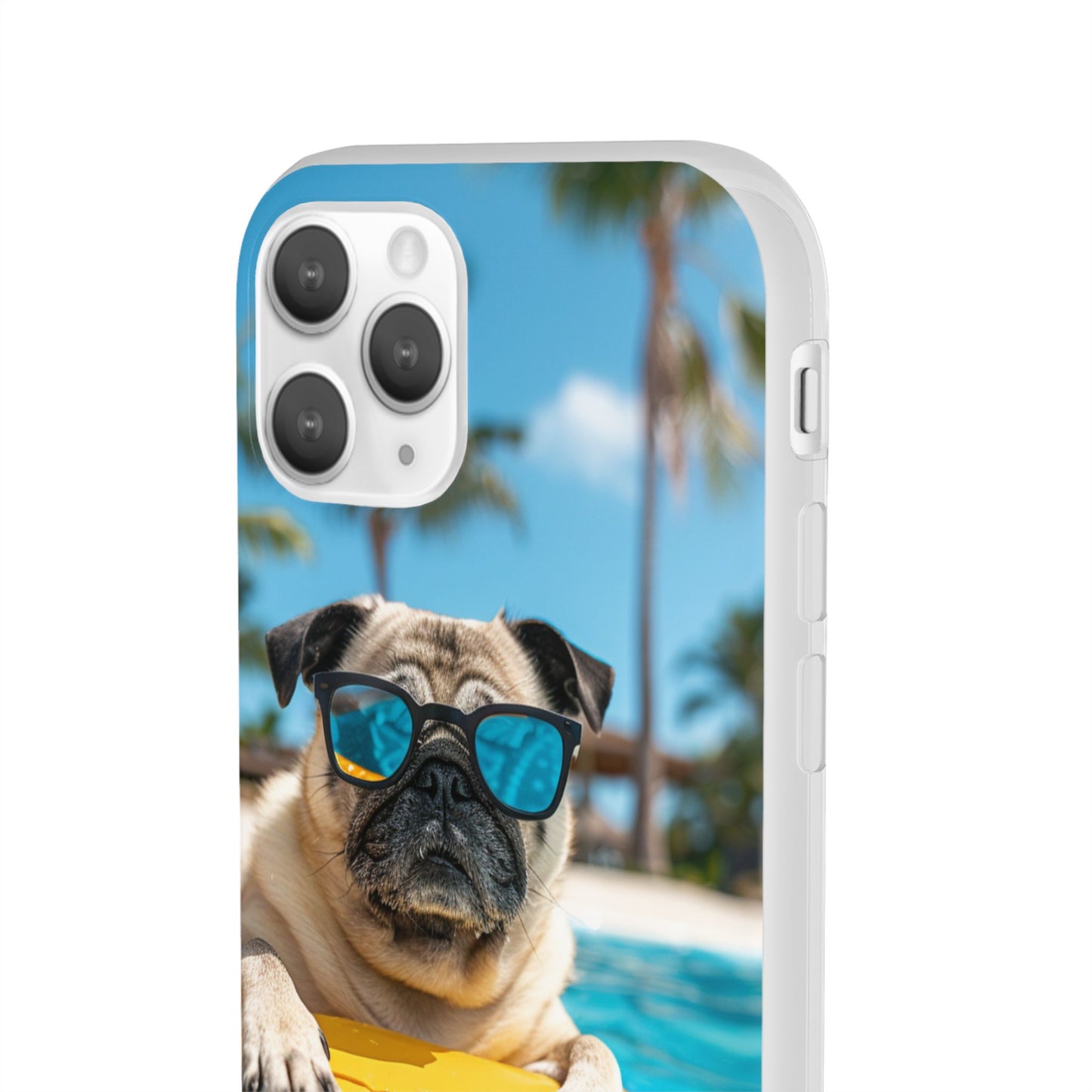 Aruba Pug Summer Option #2 iPhone & Samsung Flexi Cases