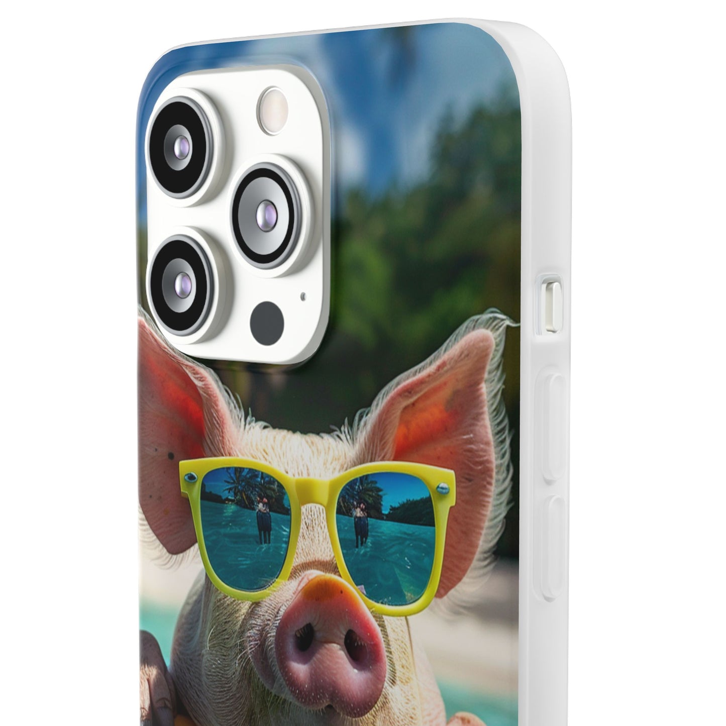 Aruba Summer Beach Pig iPhone & Samsung Flexi Cases