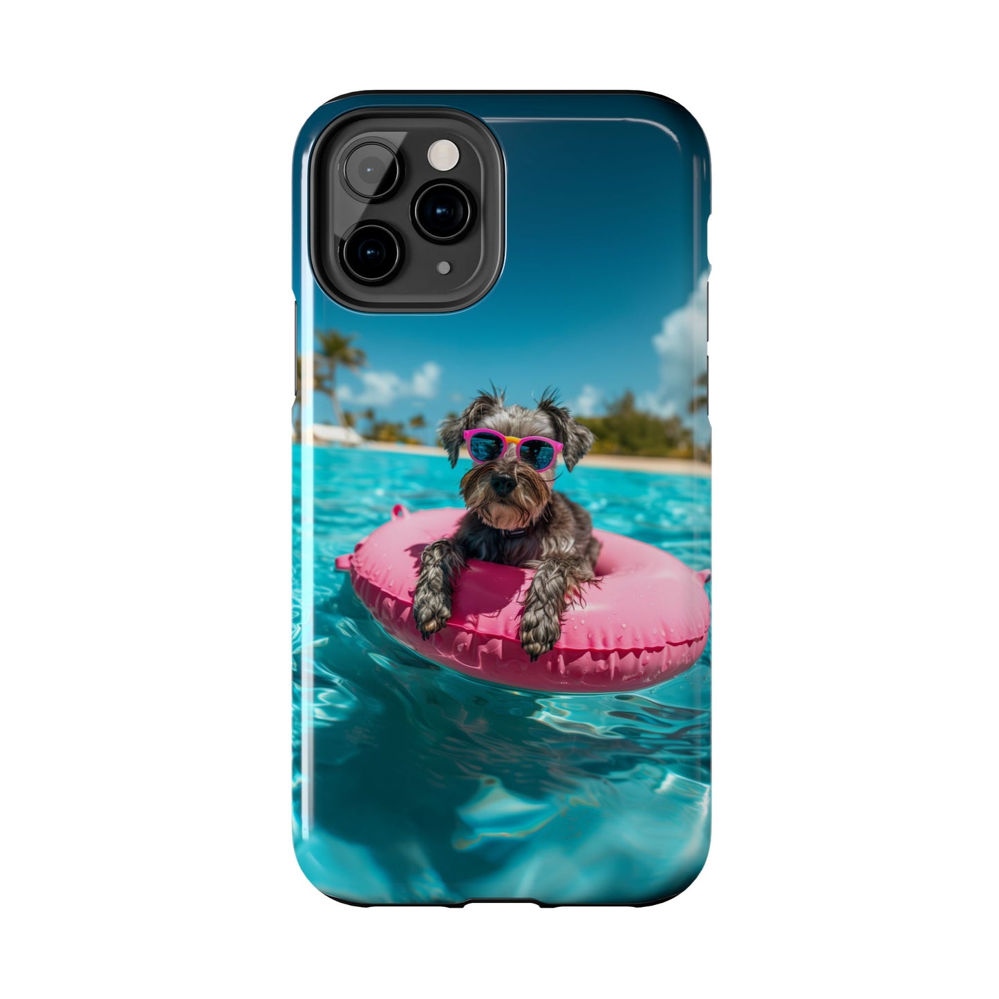 Schnauzer Summer Beach Tough iPhone & Samsung Cases