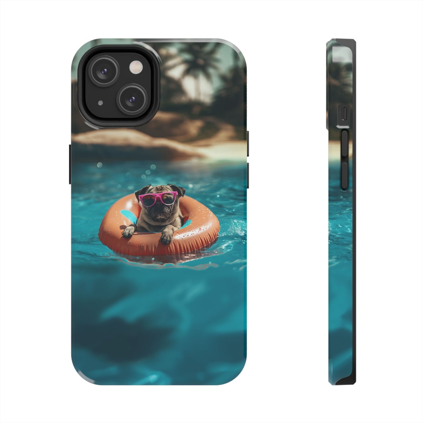 Pug Summer Tough iPhone & Samsung Cases