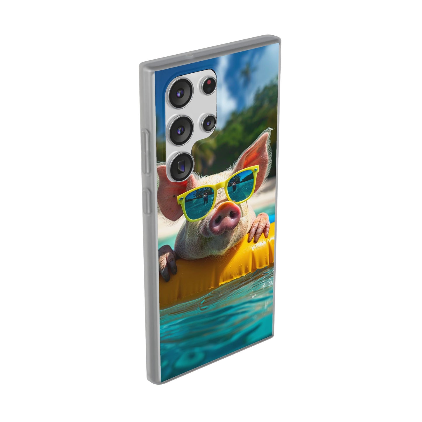 Aruba Summer Beach Pig iPhone & Samsung Flexi Cases