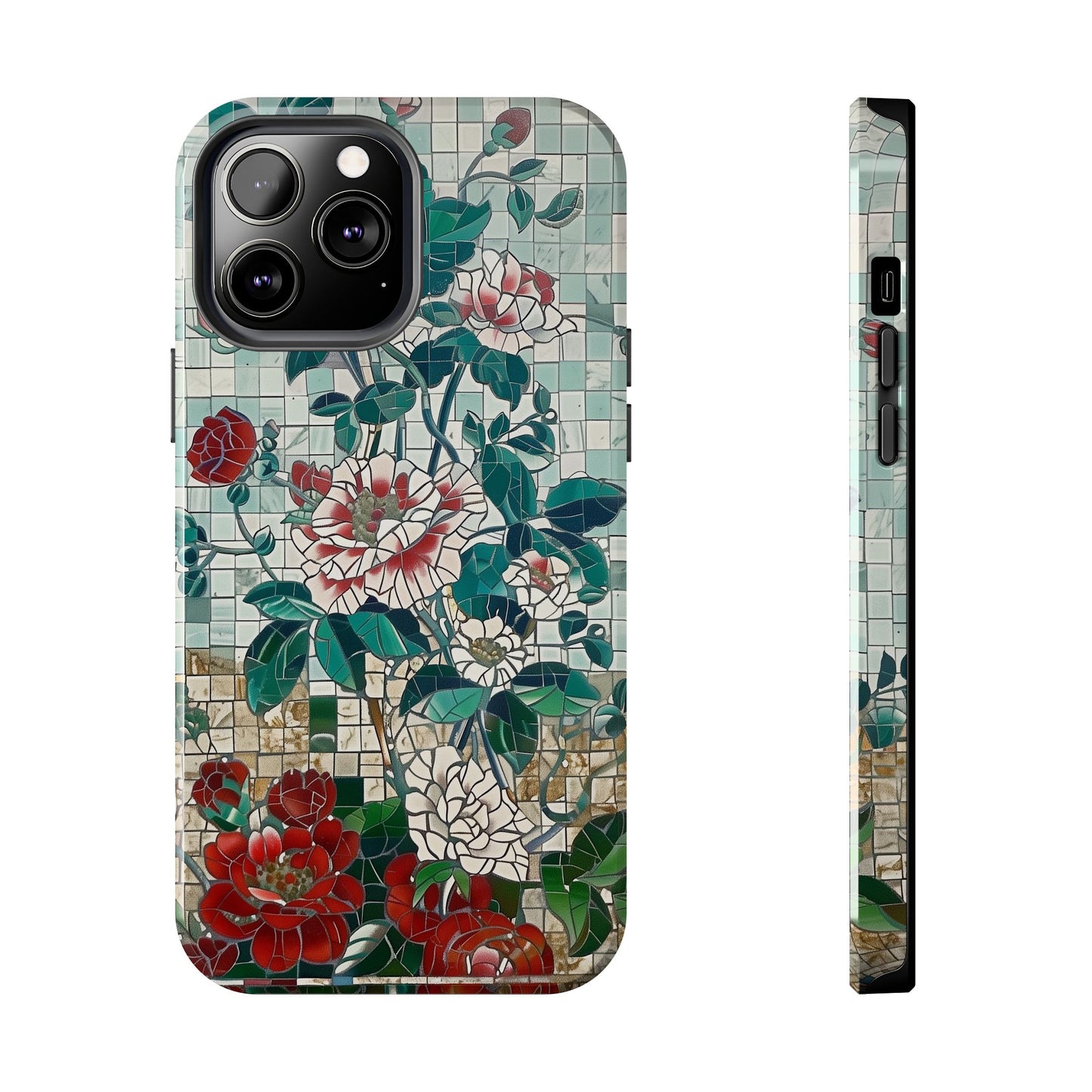 Floral Tiles Summer Tough iPhone & Samsung Cases