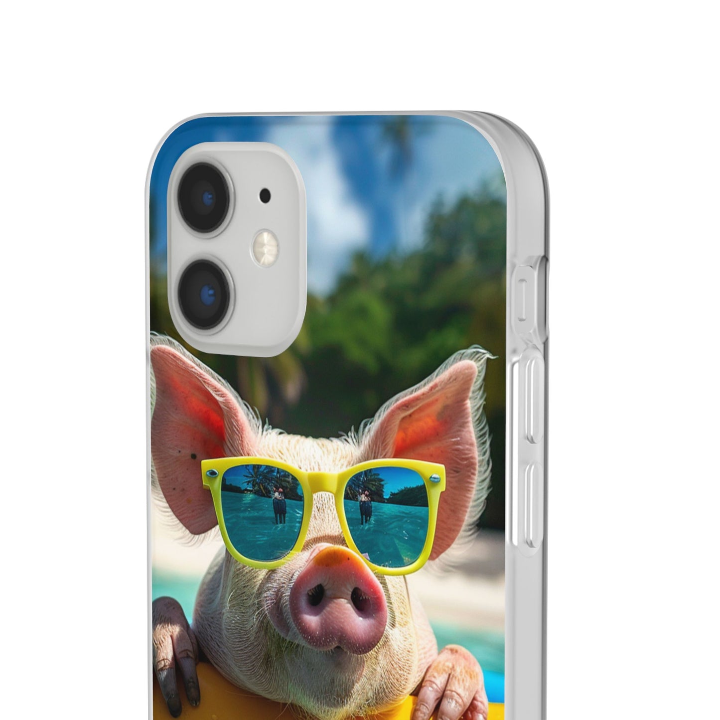 Aruba Summer Beach Pig iPhone & Samsung Flexi Cases
