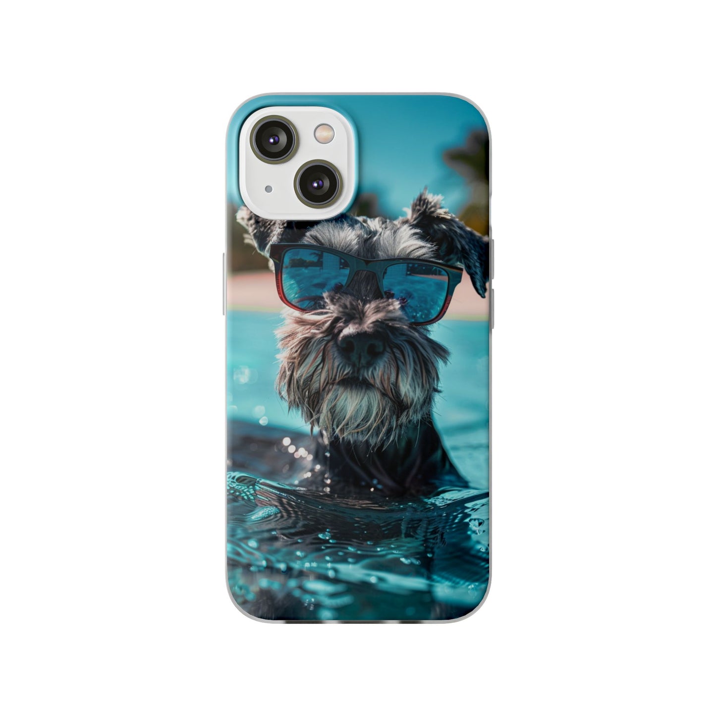 Aruba Schnauzer Option #2 Summer Beach iPhone & Samsung Flexi Cases