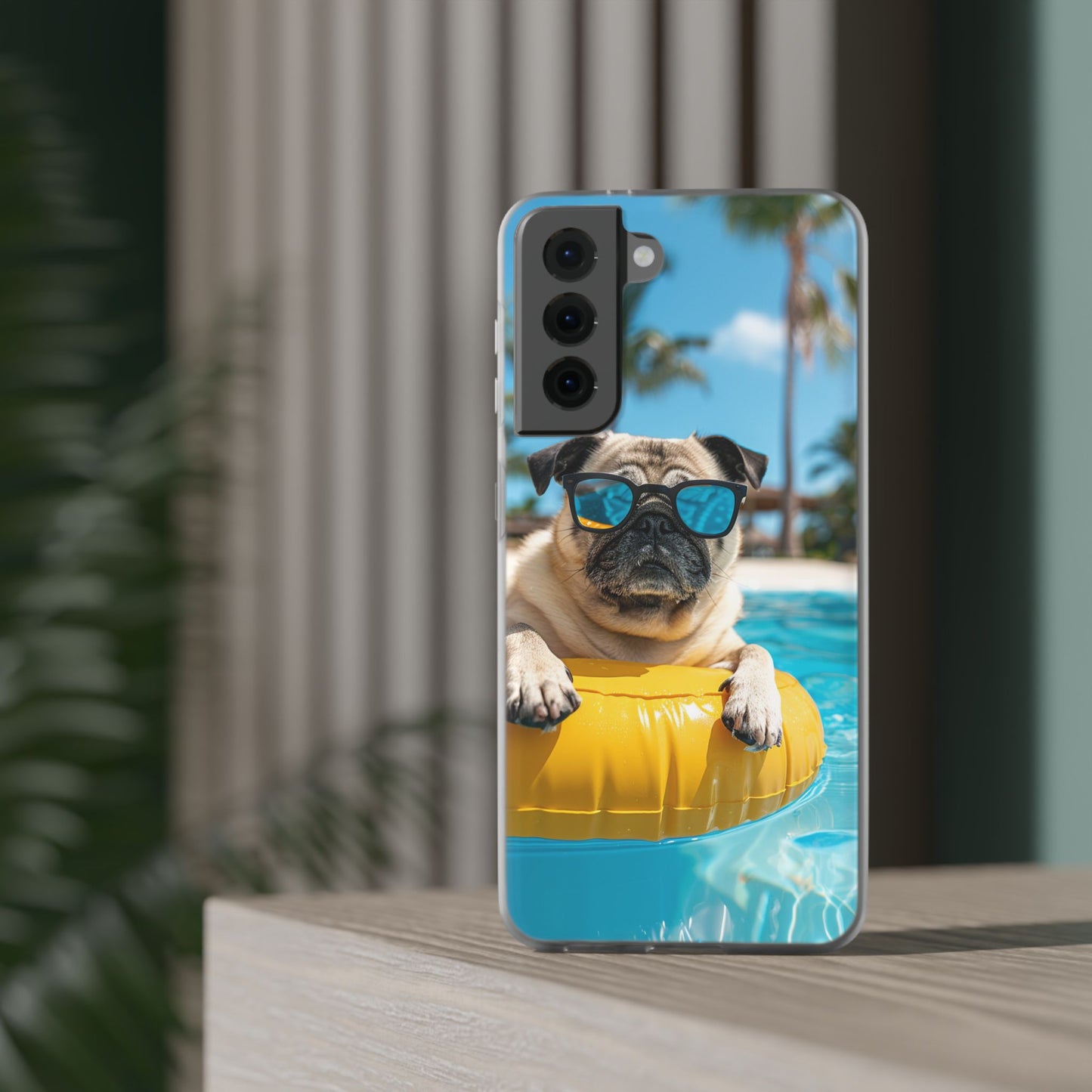 Aruba Pug Summer Option #2 iPhone & Samsung Flexi Cases