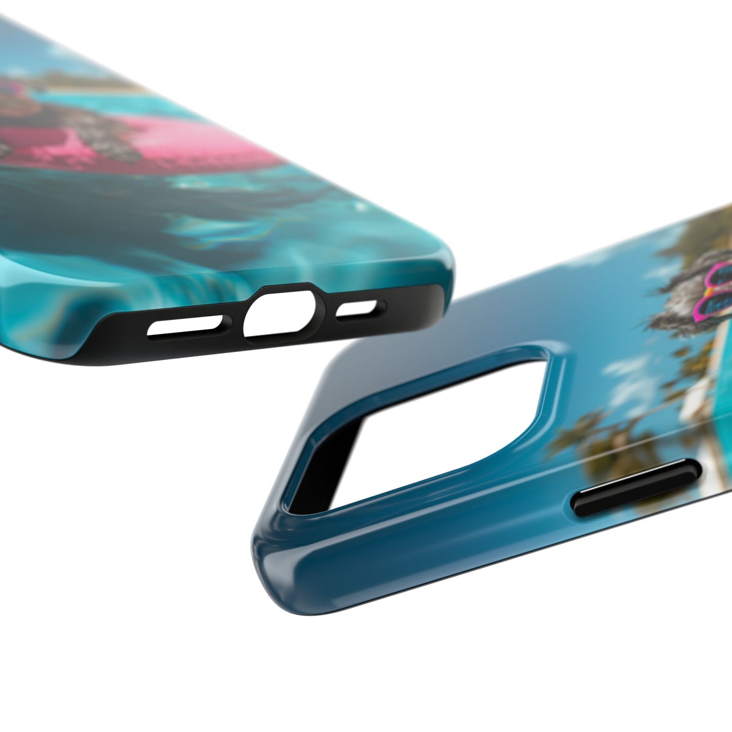 Schnauzer Summer Beach Tough iPhone & Samsung Cases