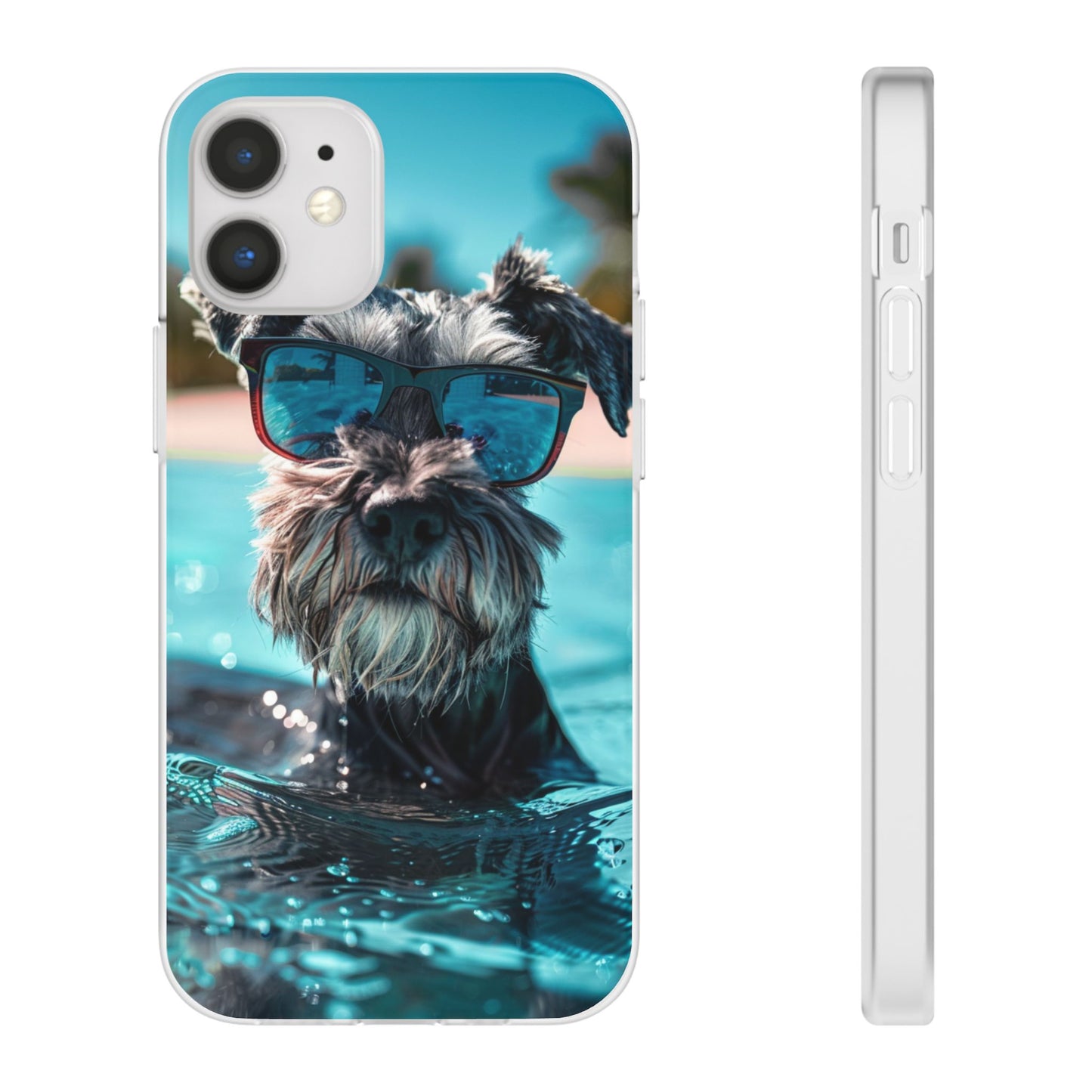 Aruba Schnauzer Option #2 Summer Beach iPhone & Samsung Flexi Cases