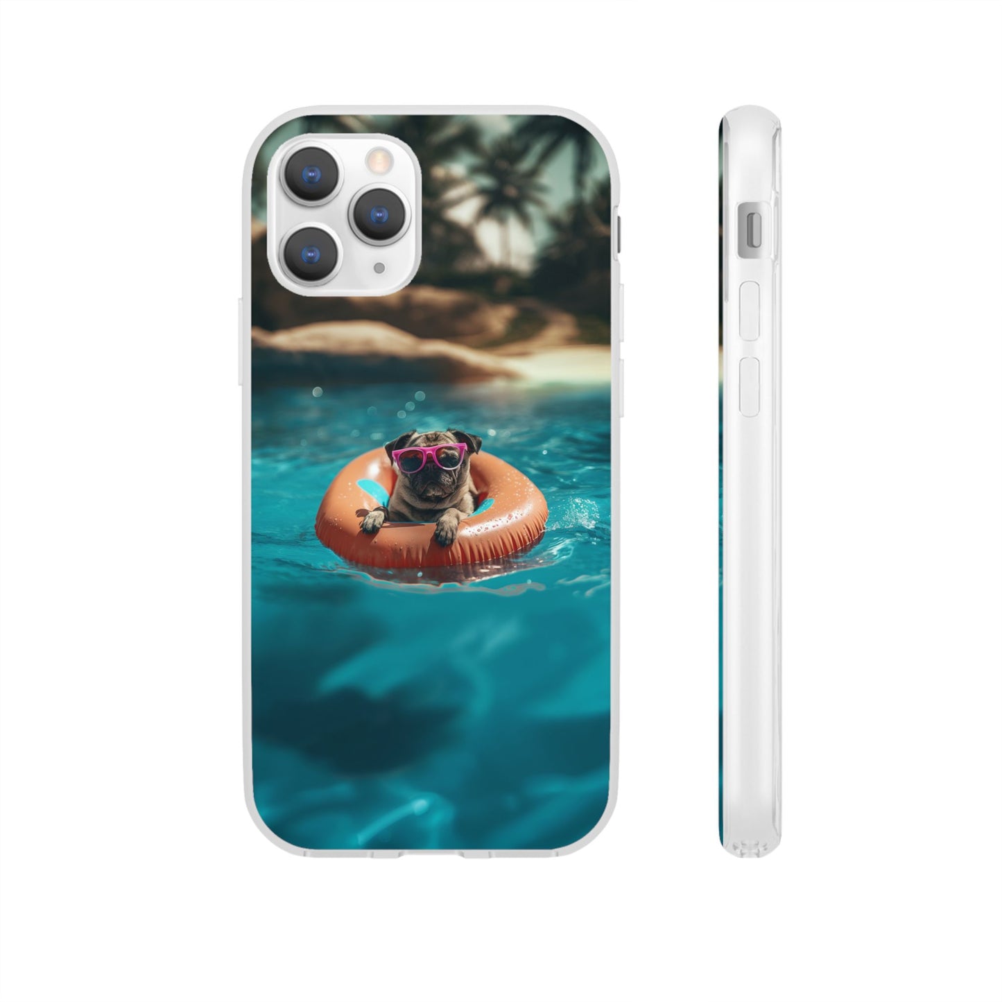 Pug Summer iPhone & Samsung Flexi Cases