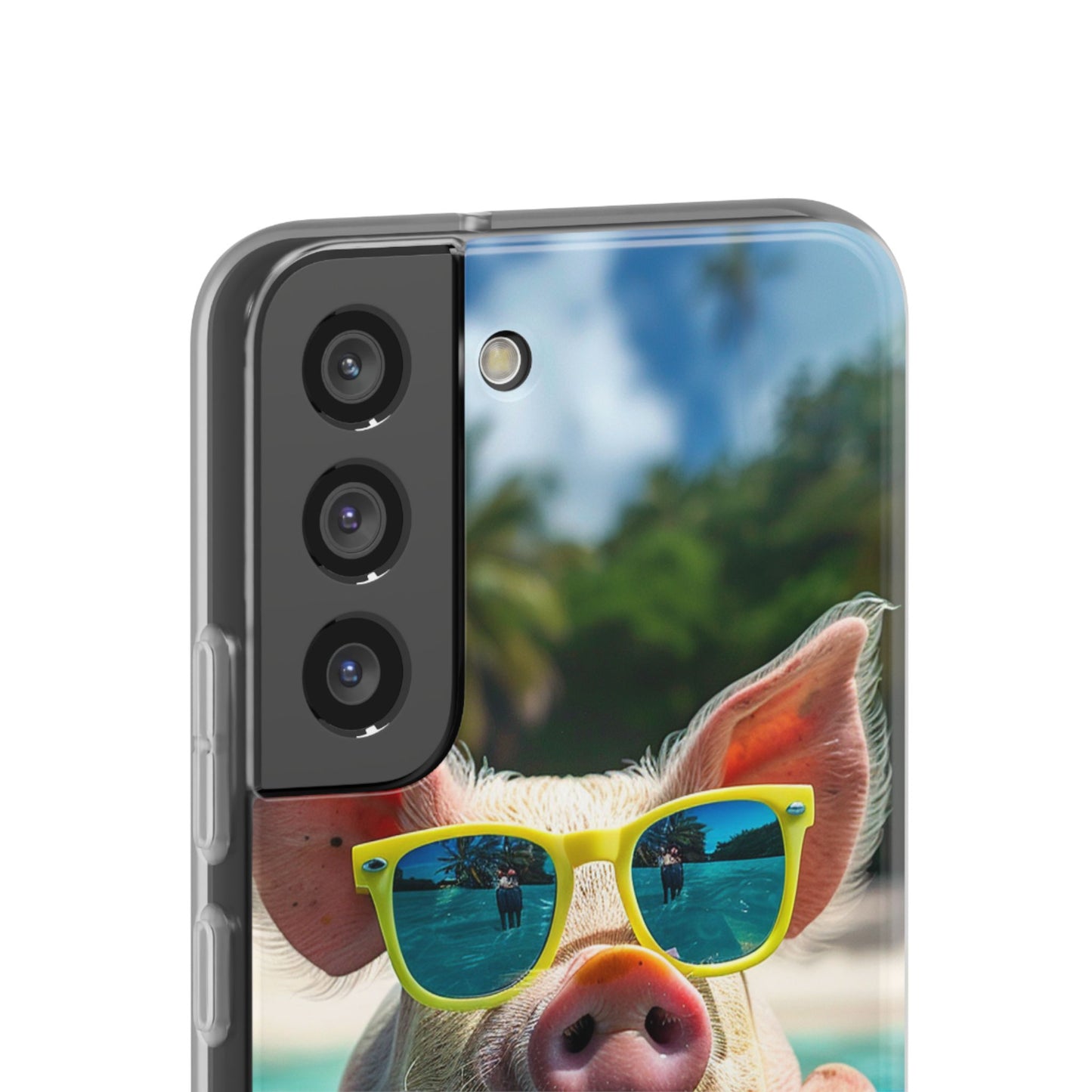 Aruba Summer Beach Pig iPhone & Samsung Flexi Cases