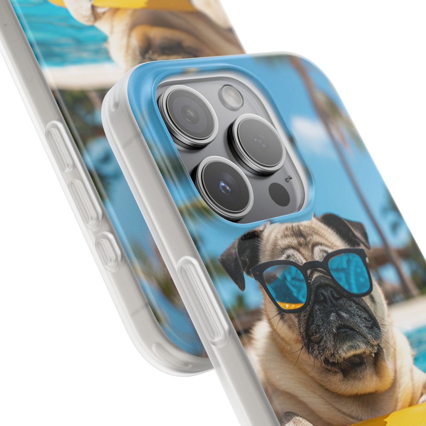 Aruba Pug Summer Option #2 iPhone & Samsung Flexi Cases