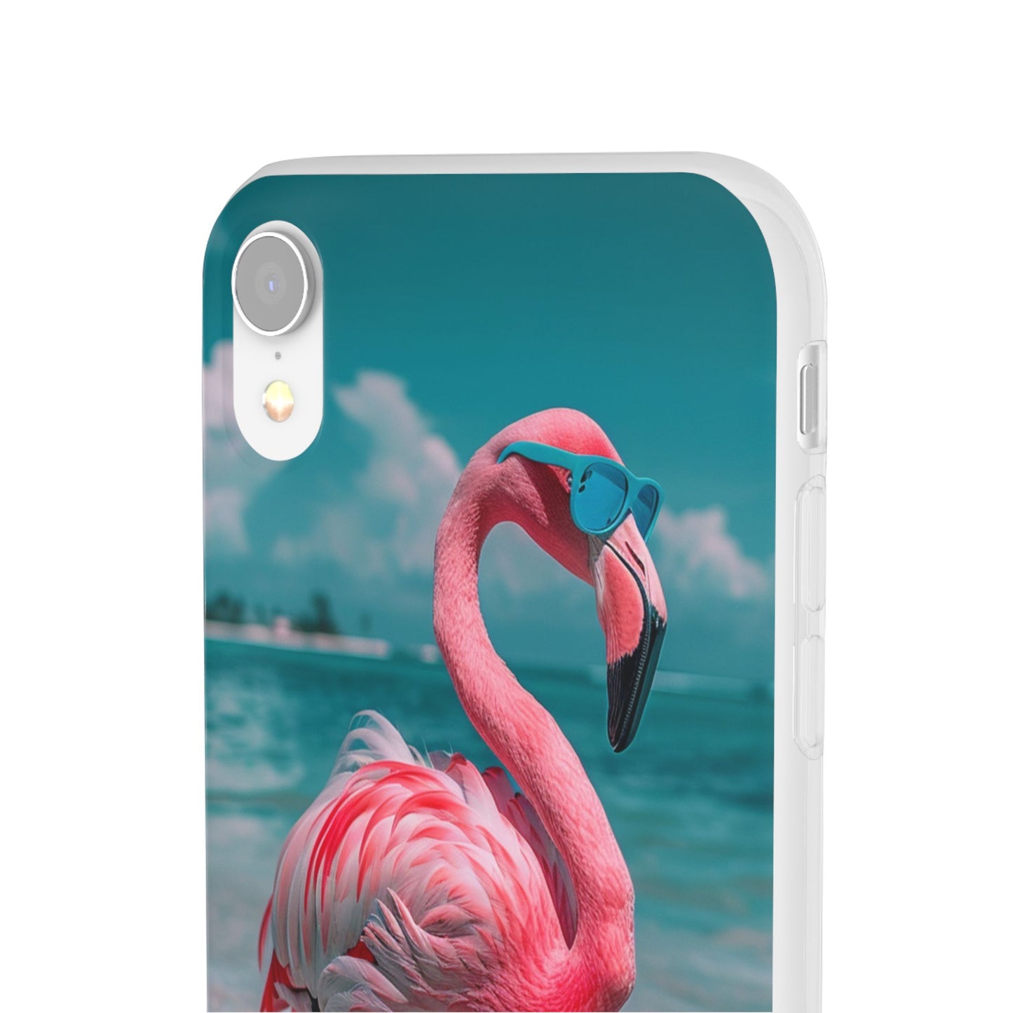 Aruba Beach Flamingo iPhone & Samsung Flexi Cases