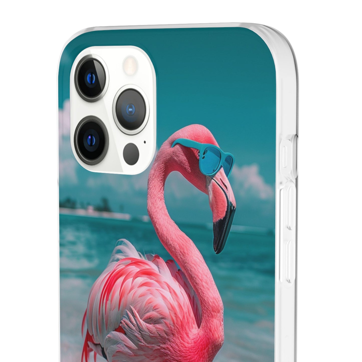 Aruba Beach Flamingo iPhone & Samsung Flexi Cases