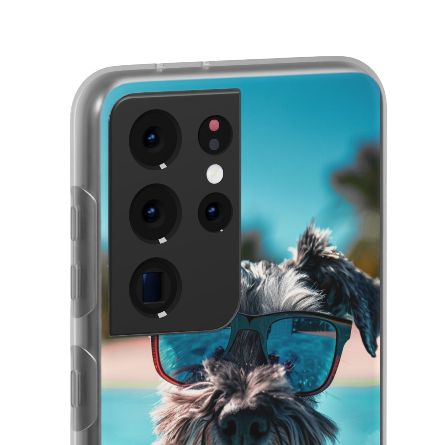 Aruba Schnauzer Option #2 Summer Beach iPhone & Samsung Flexi Cases