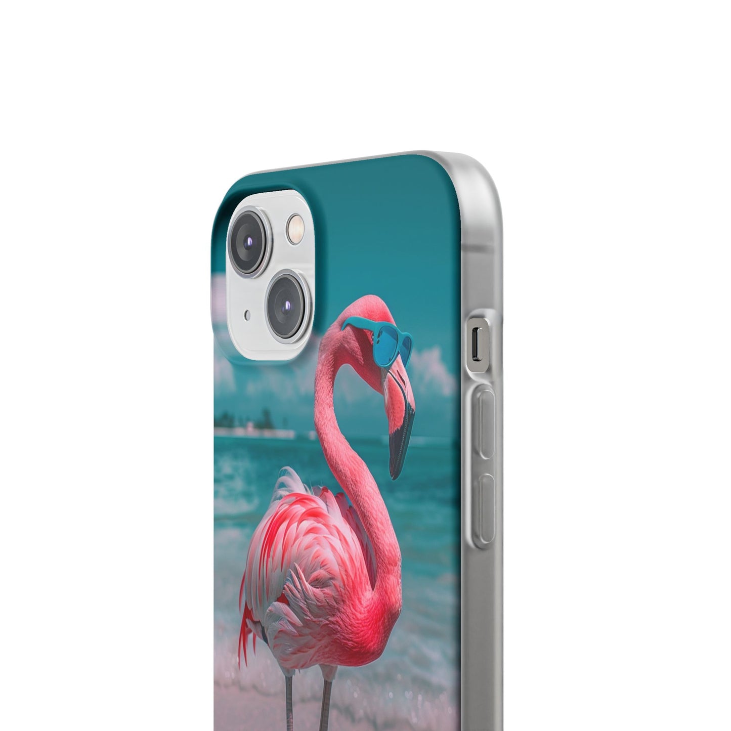 Aruba Beach Flamingo iPhone & Samsung Flexi Cases