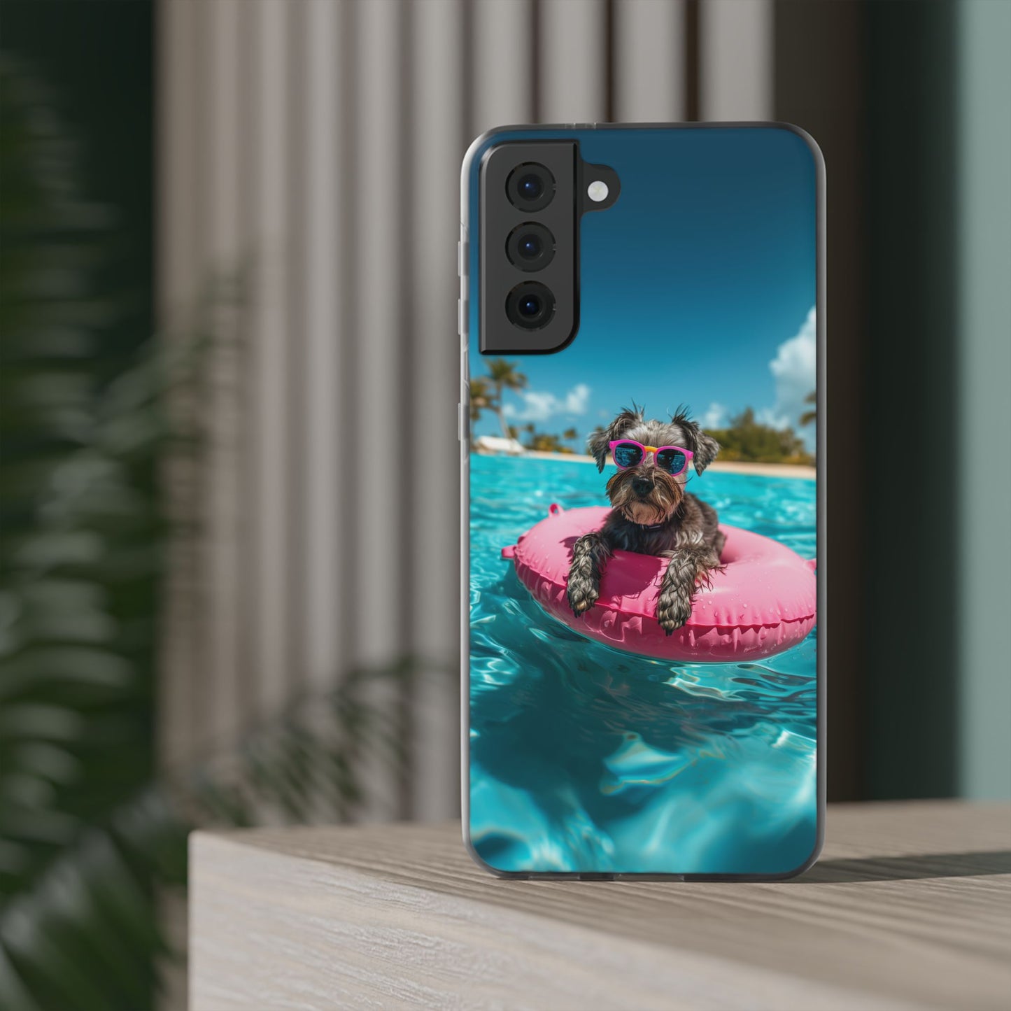 Aruba Schnauzer Summer Beach iPhone & Samsung Flexi Cases