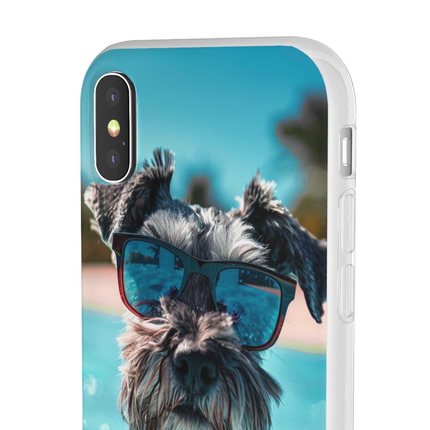 Aruba Schnauzer Option #2 Summer Beach iPhone & Samsung Flexi Cases