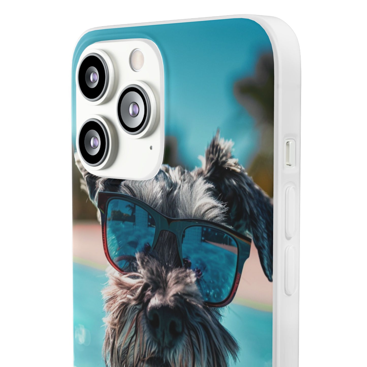 Aruba Schnauzer Option #2 Summer Beach iPhone & Samsung Flexi Cases