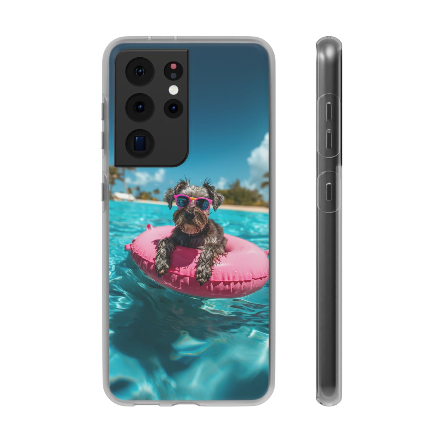 Aruba Schnauzer Summer Beach iPhone & Samsung Flexi Cases
