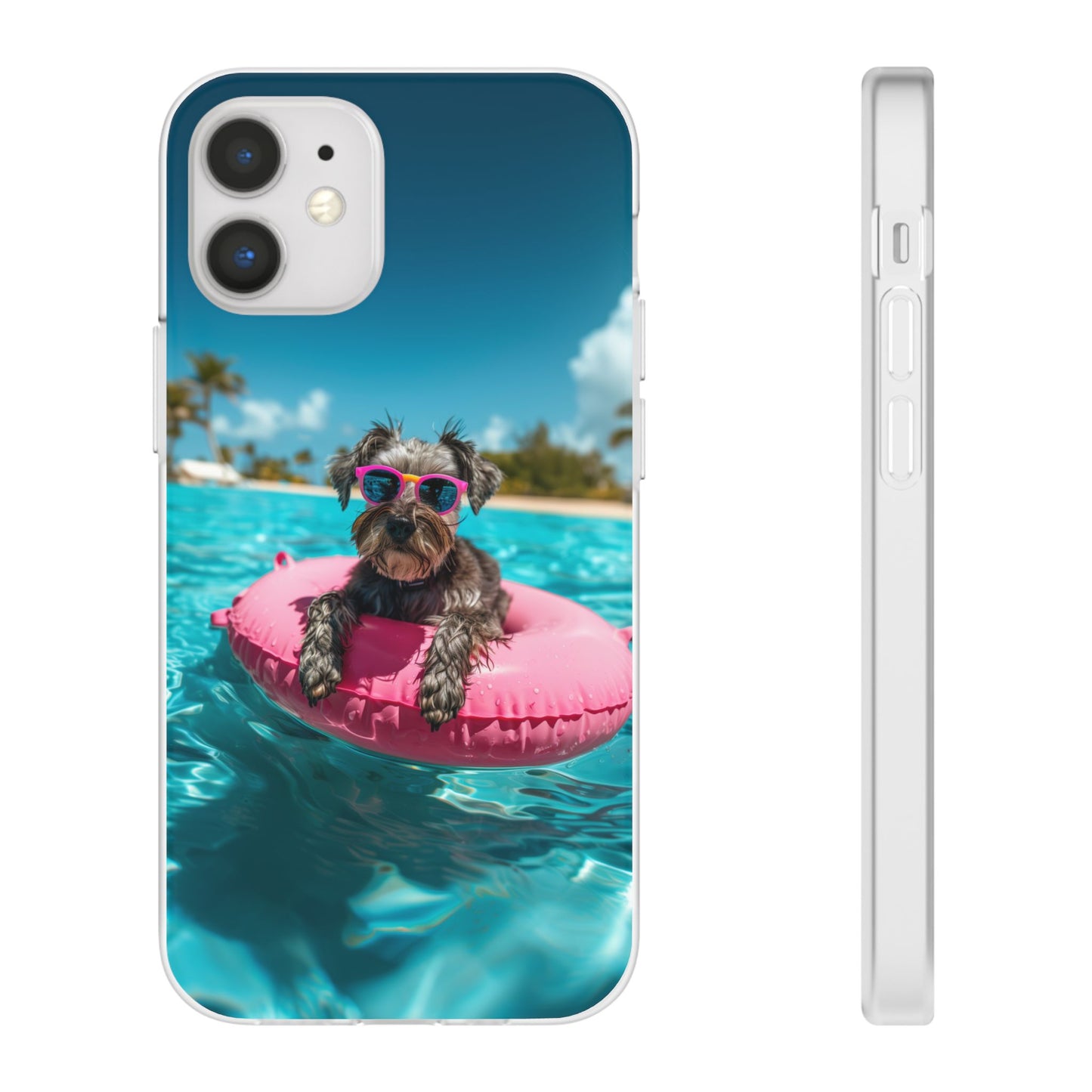 Aruba Schnauzer Summer Beach iPhone & Samsung Flexi Cases