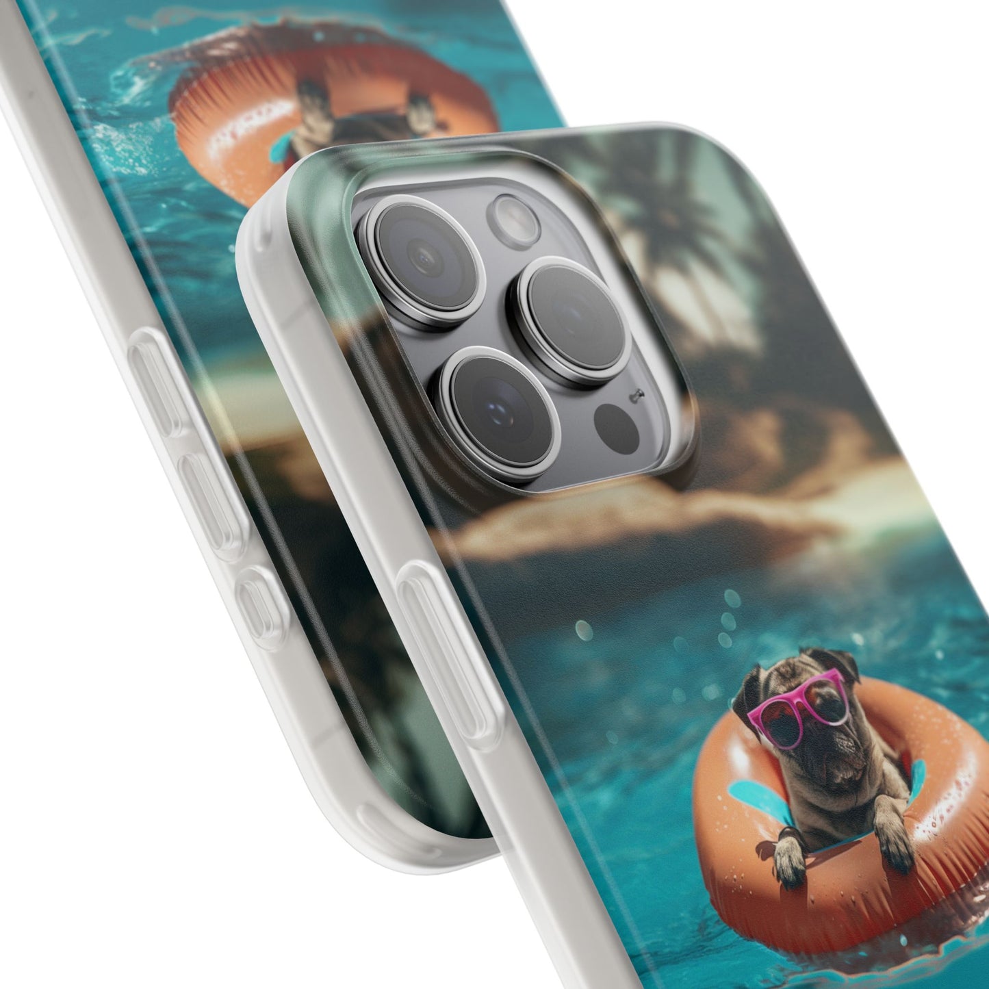 Pug Summer iPhone & Samsung Flexi Cases