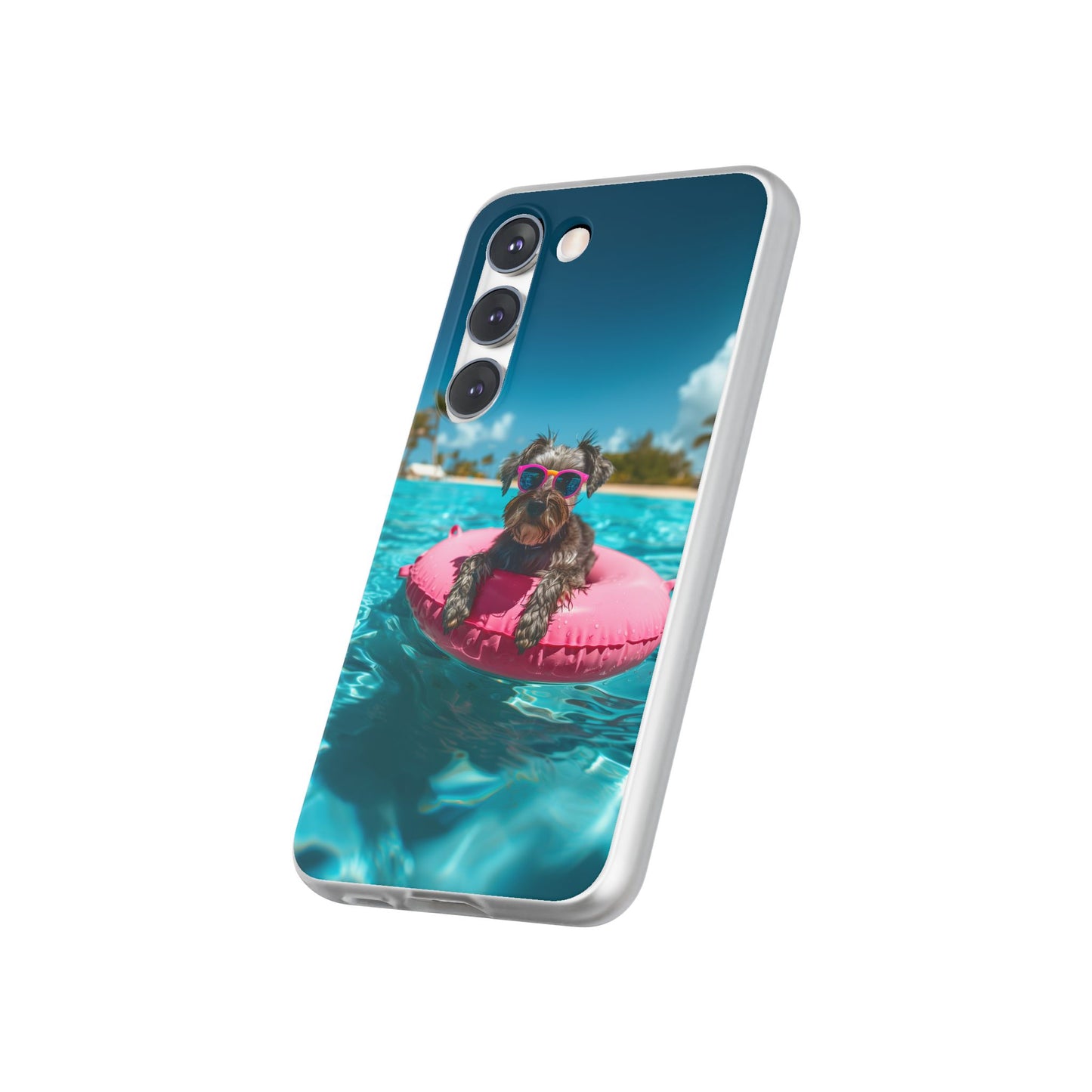 Aruba Schnauzer Summer Beach iPhone & Samsung Flexi Cases