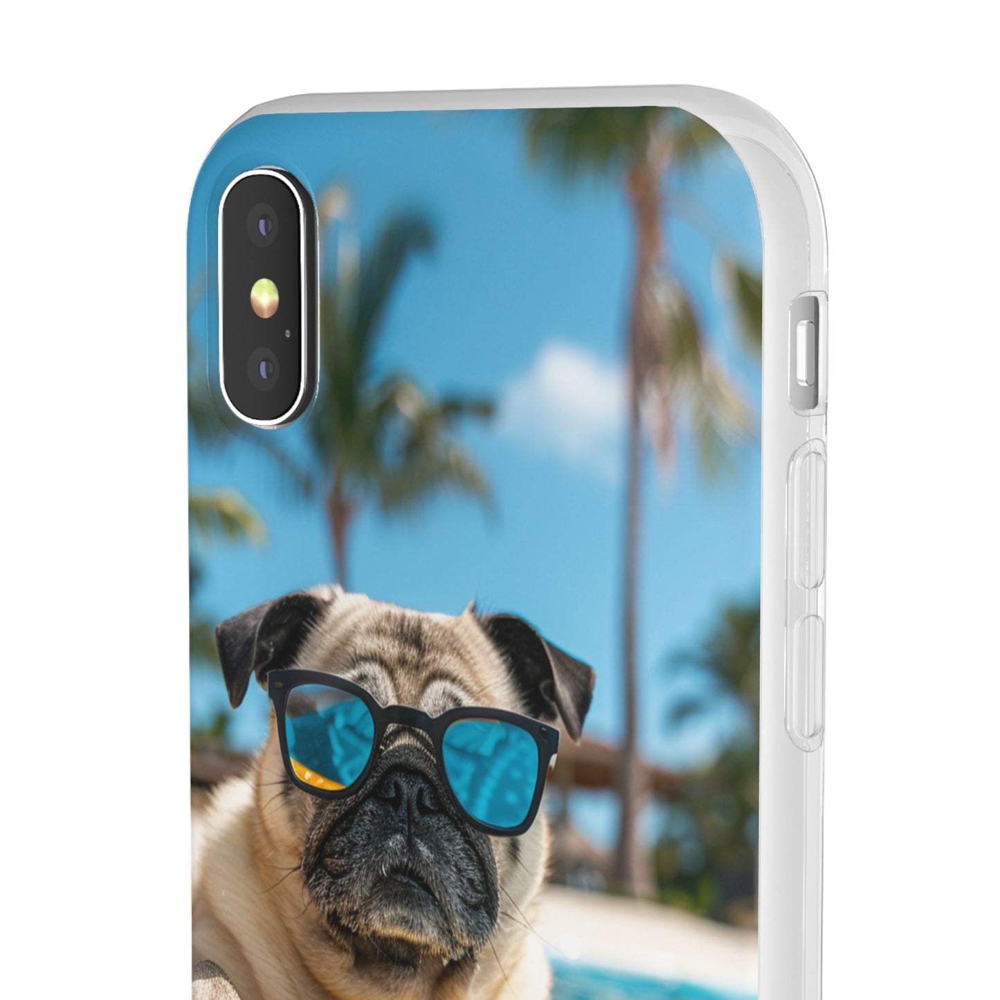 Aruba Pug Summer Option #2 iPhone & Samsung Flexi Cases