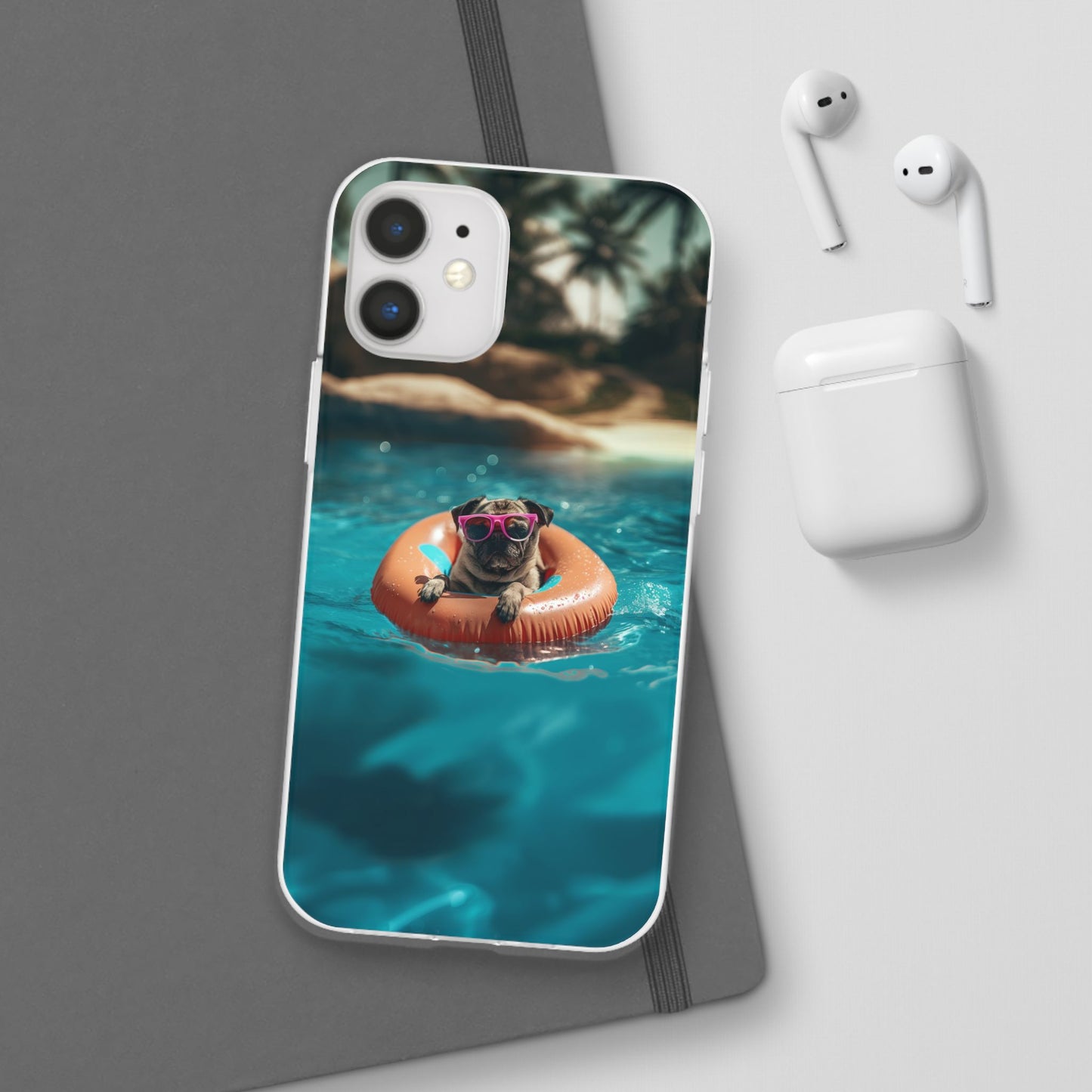 Pug Summer iPhone & Samsung Flexi Cases